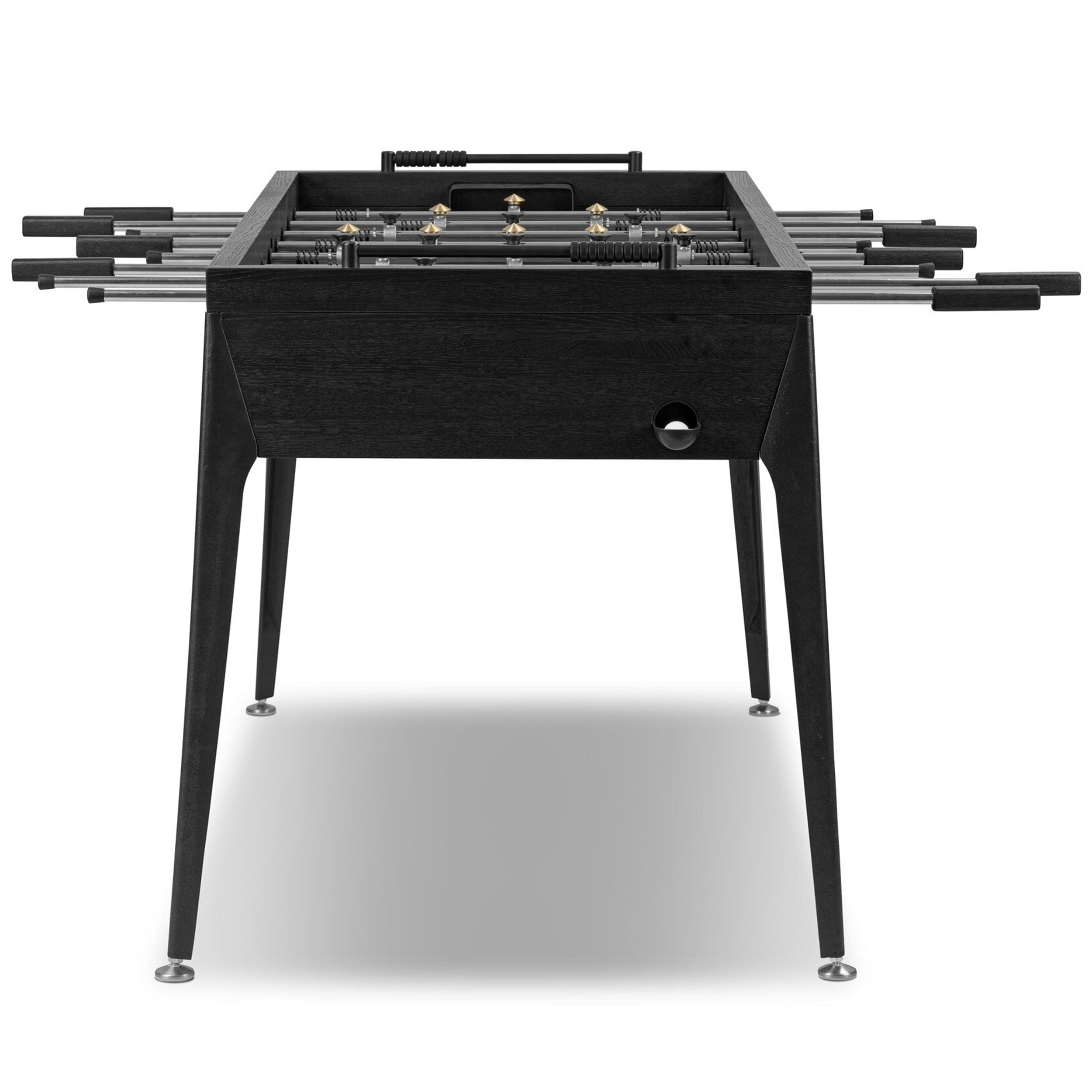 District Eight Foosball Table, Ebonized Oak