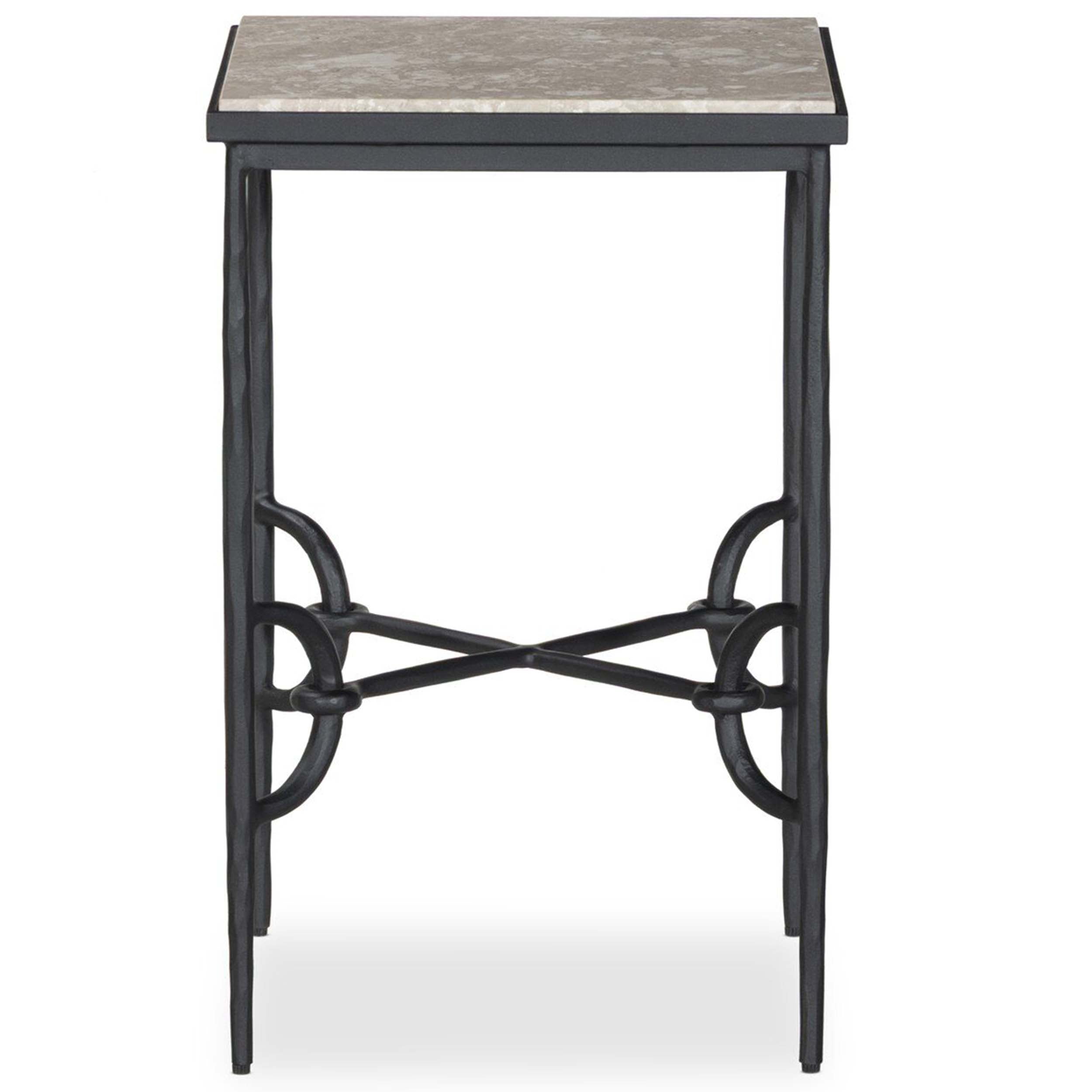 Babylon Small End Table, Lunar Marble