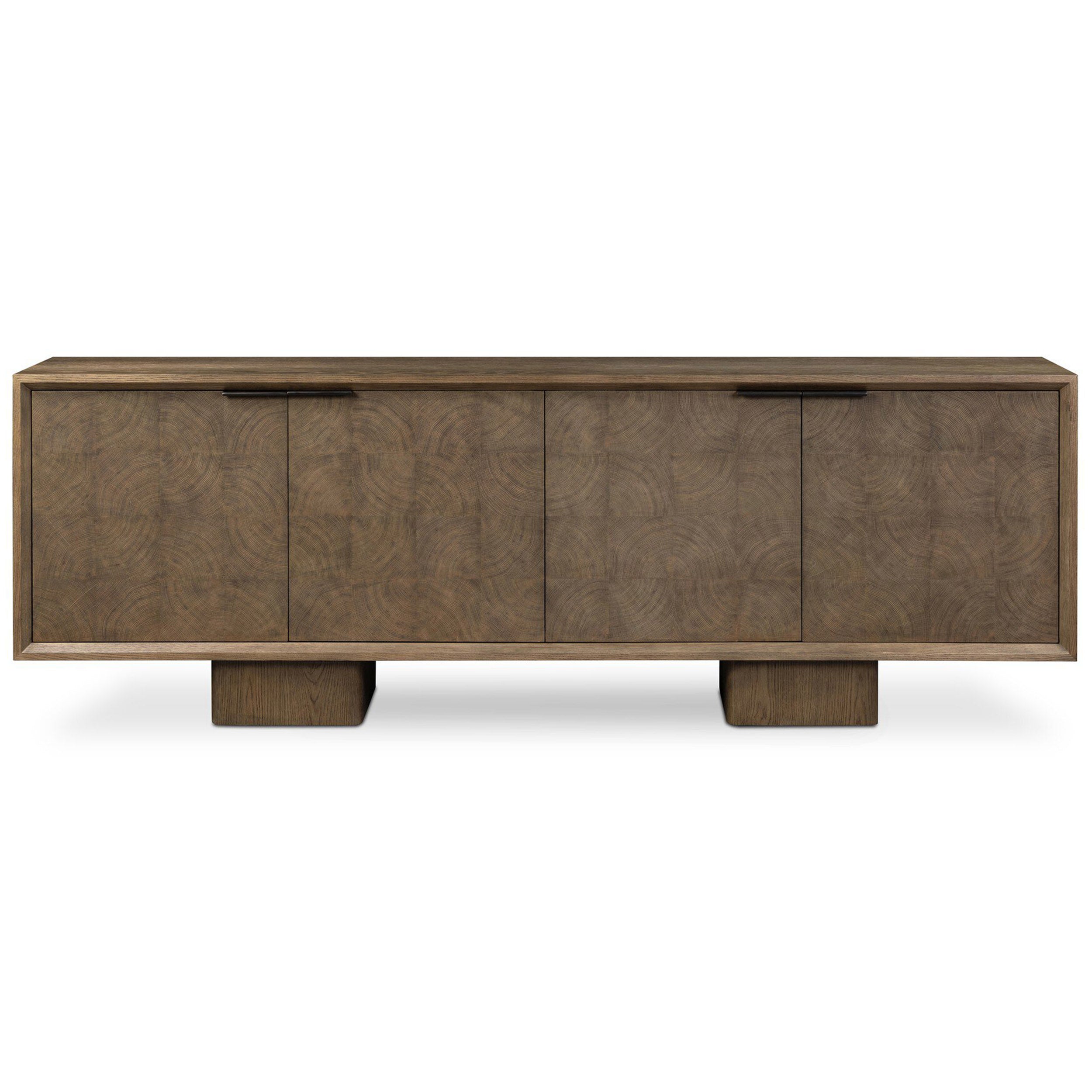 Salta Sideboard, Brown Oak Thick Veneer