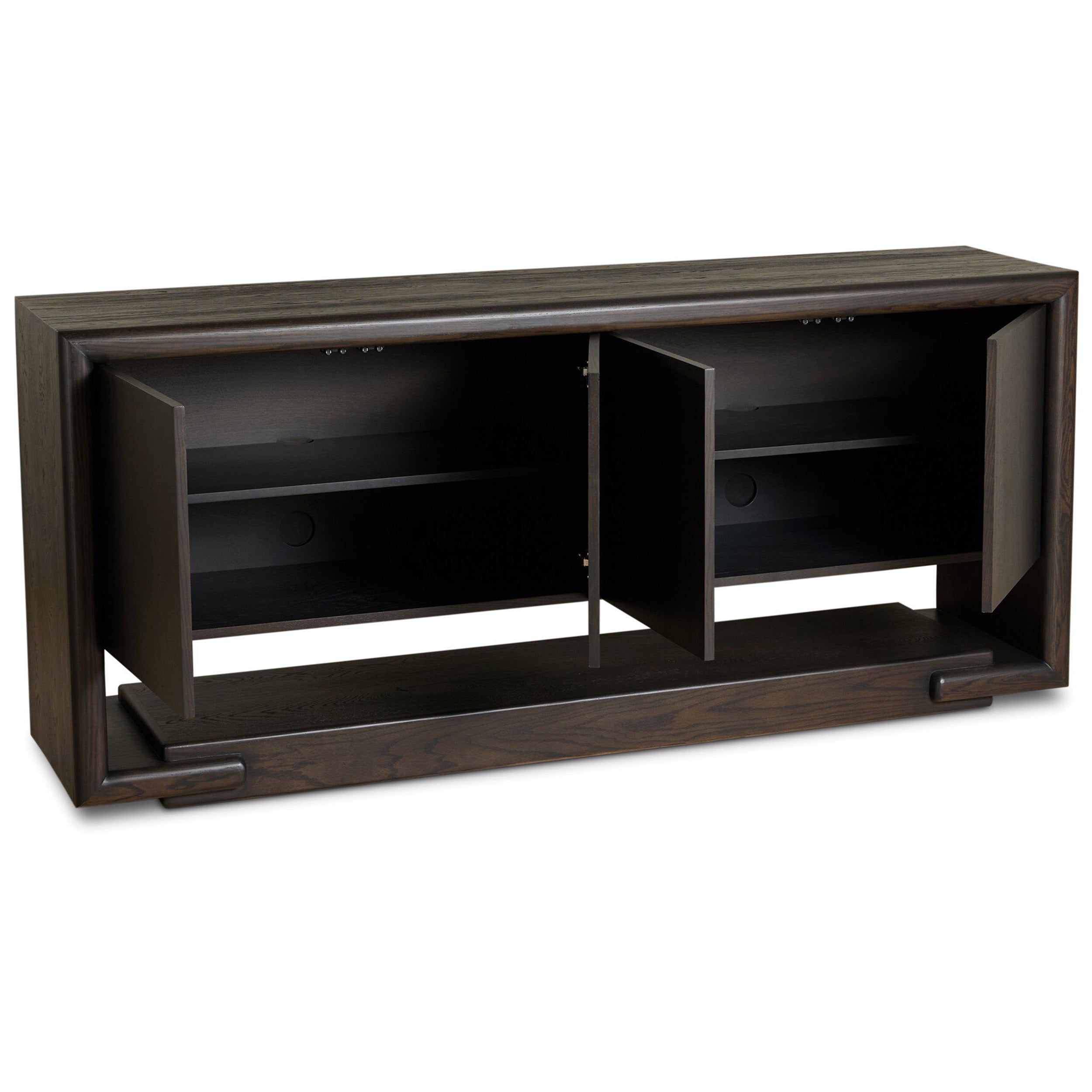 Zaki Sideboard, Smoked Black Veneer