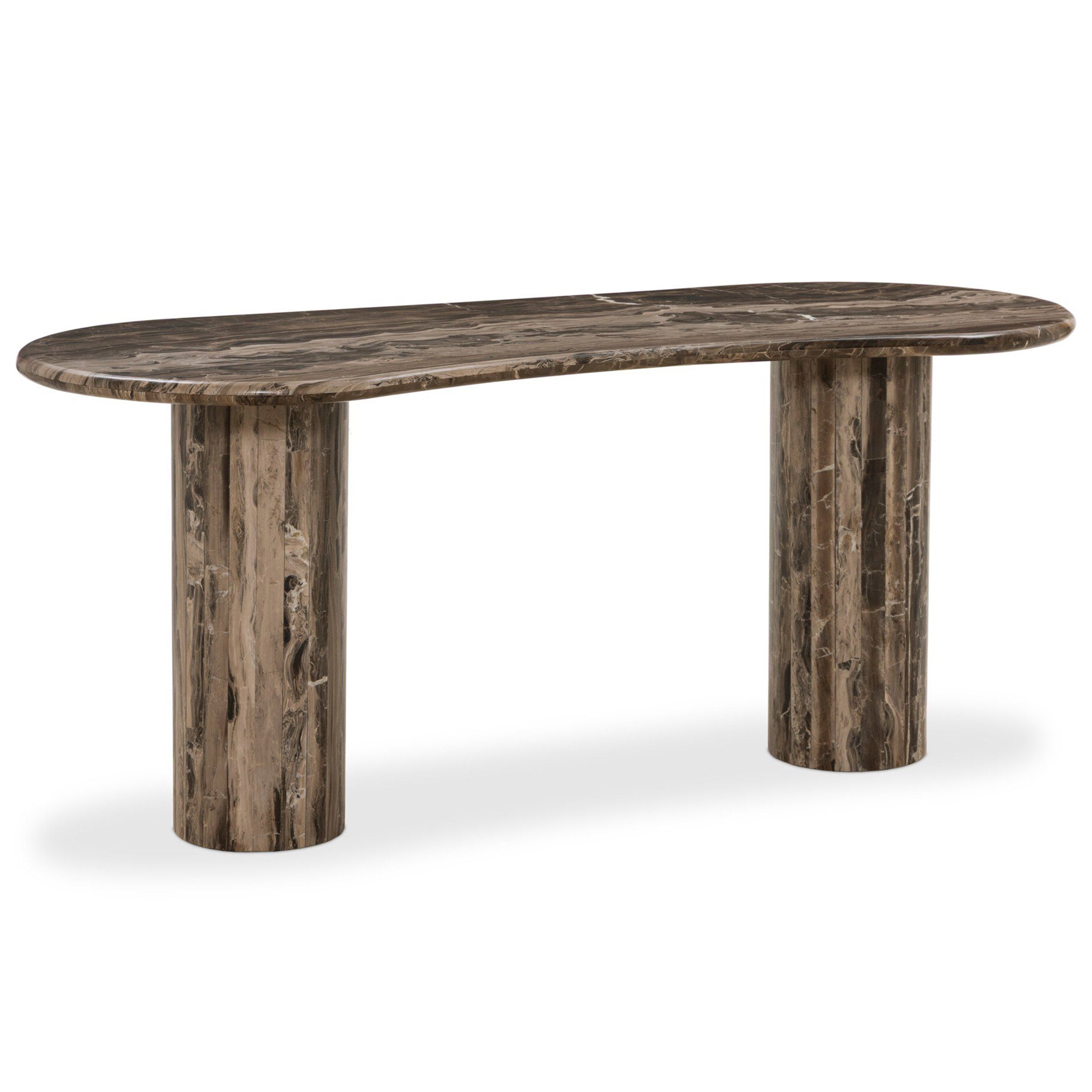 Ponce Desk, Rocky Brown Marble
