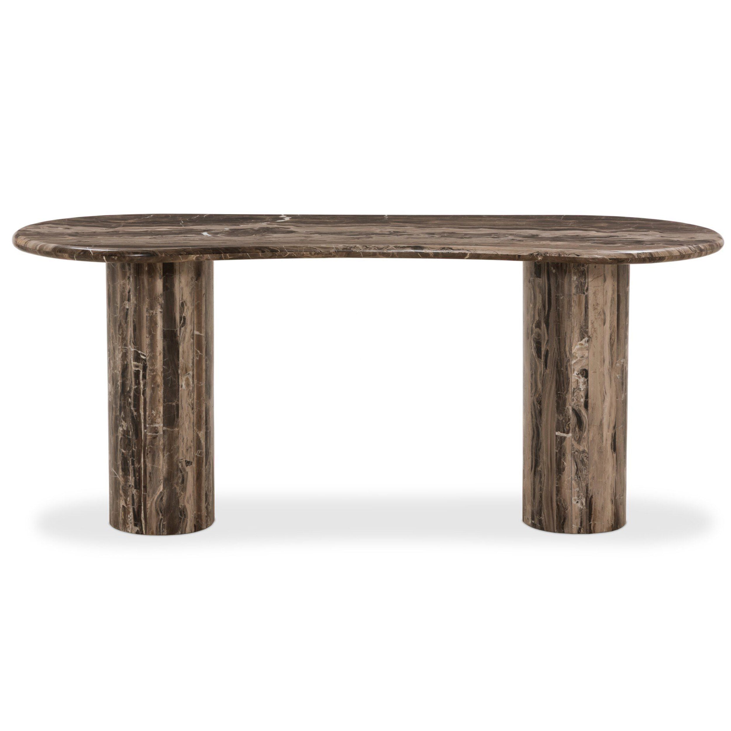 Ponce Desk, Rocky Brown Marble