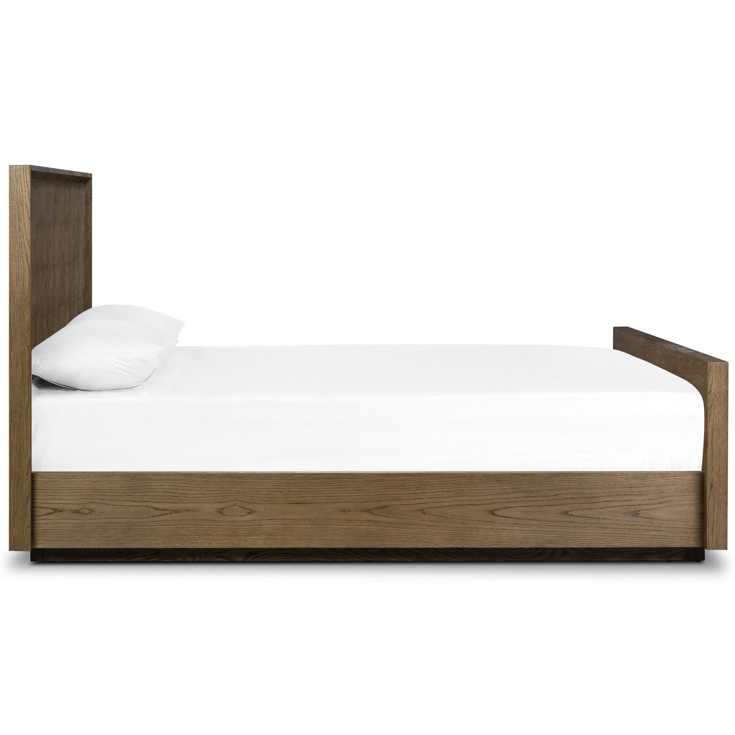 Salta Bed, Brown Oak Thin Oyster