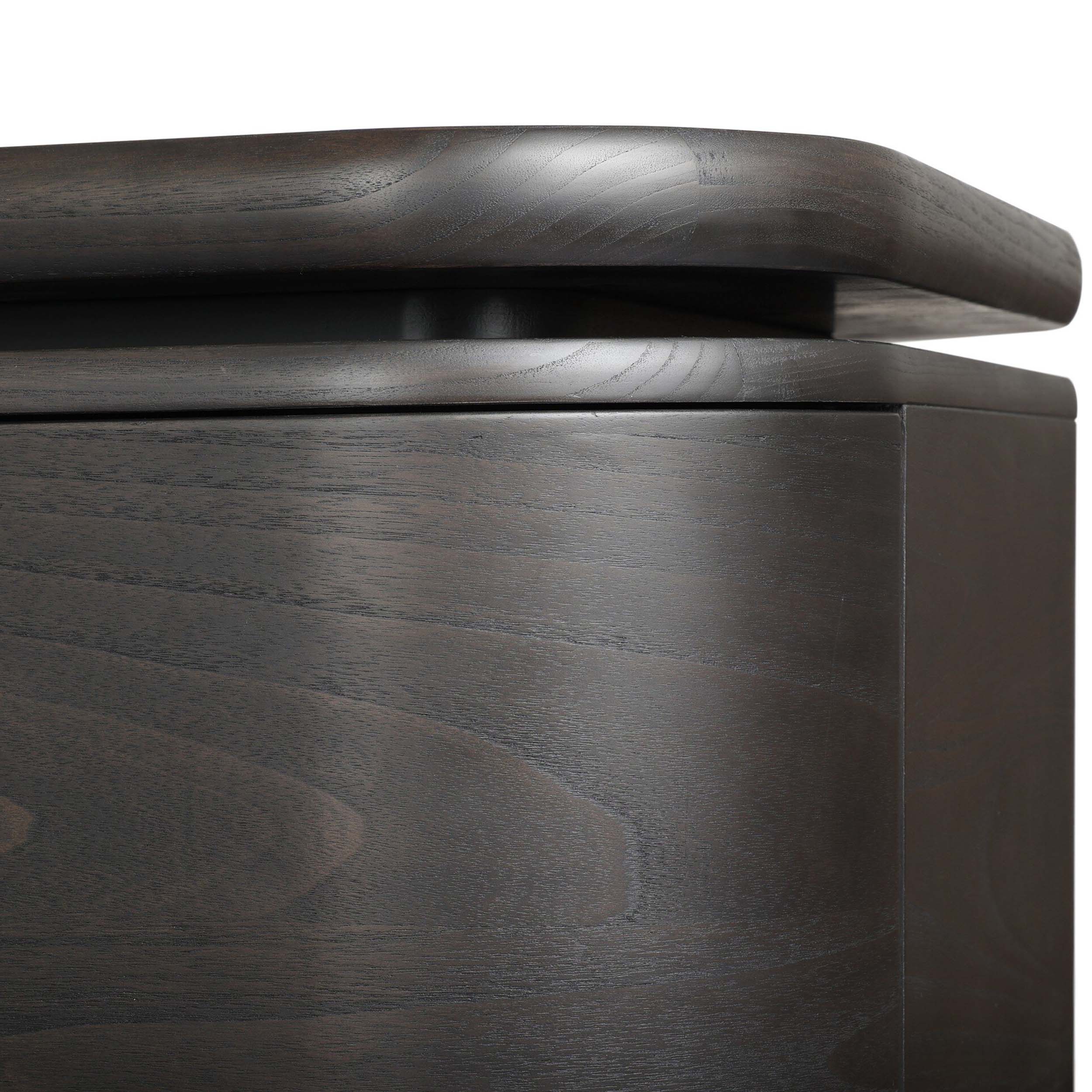 Hawthorne Desk, Smoked Black Sungkai Veneer