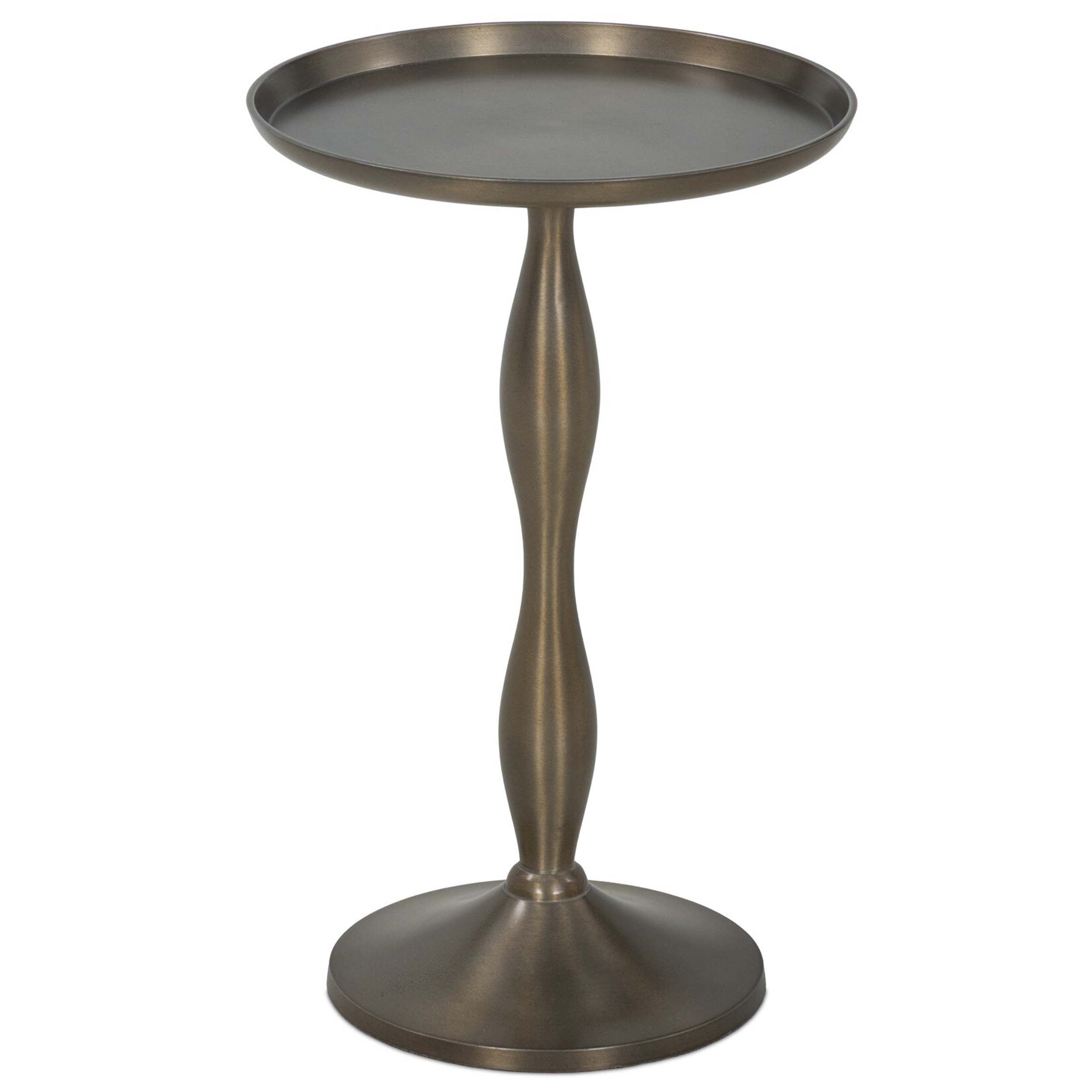 Carden End Table, Dark Aluminum