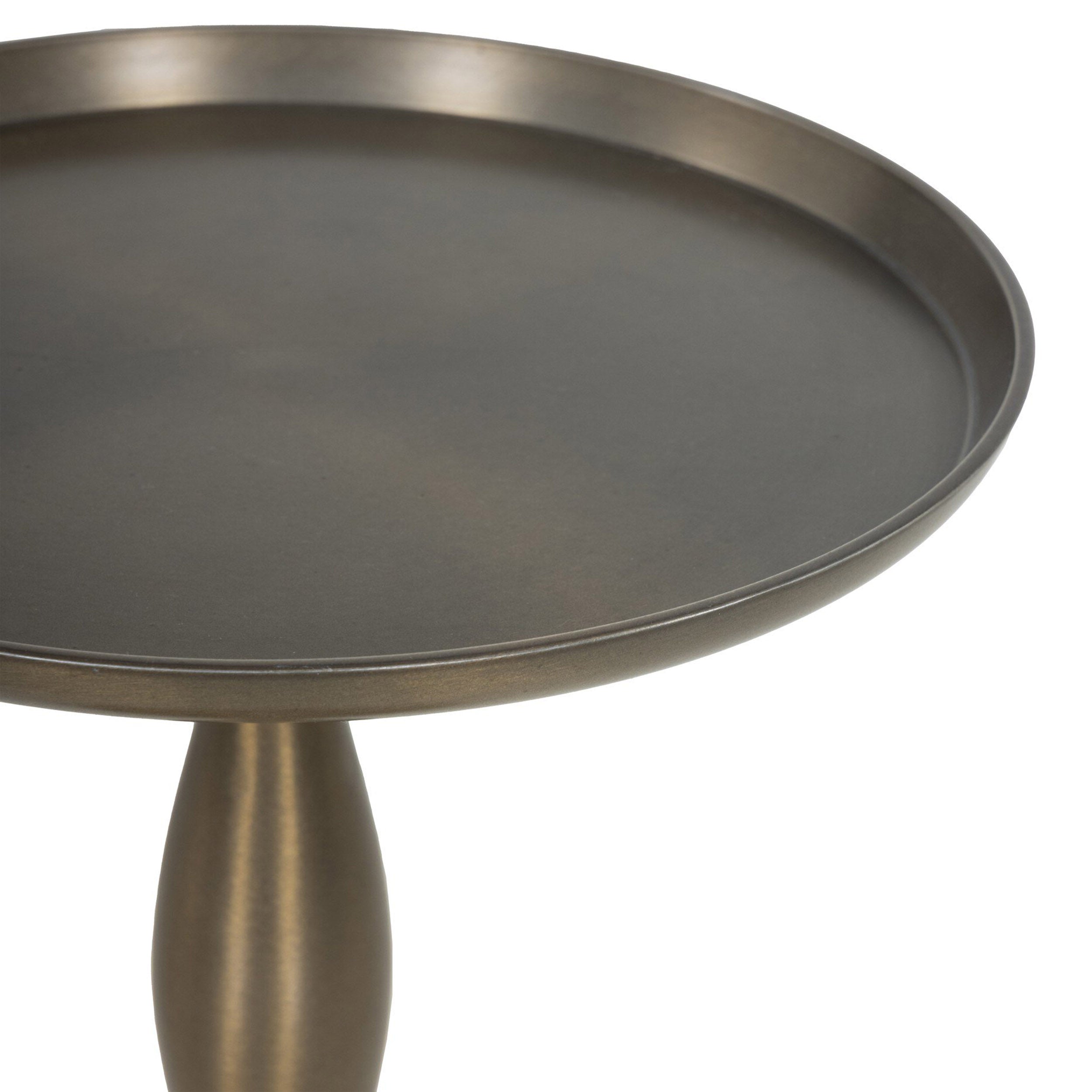 Carden End Table, Dark Aluminum