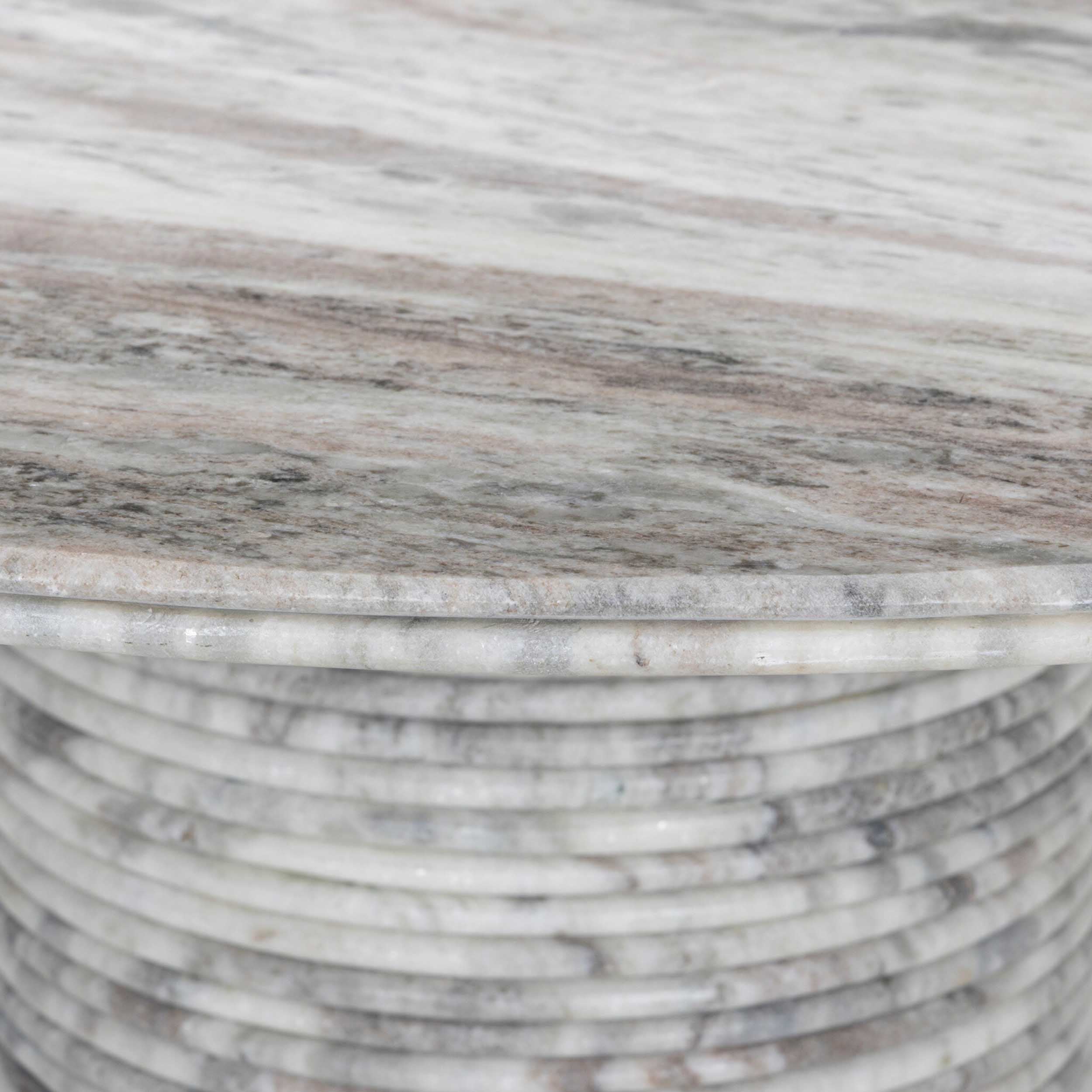 Reeves Dining Table, River Grey Marble
