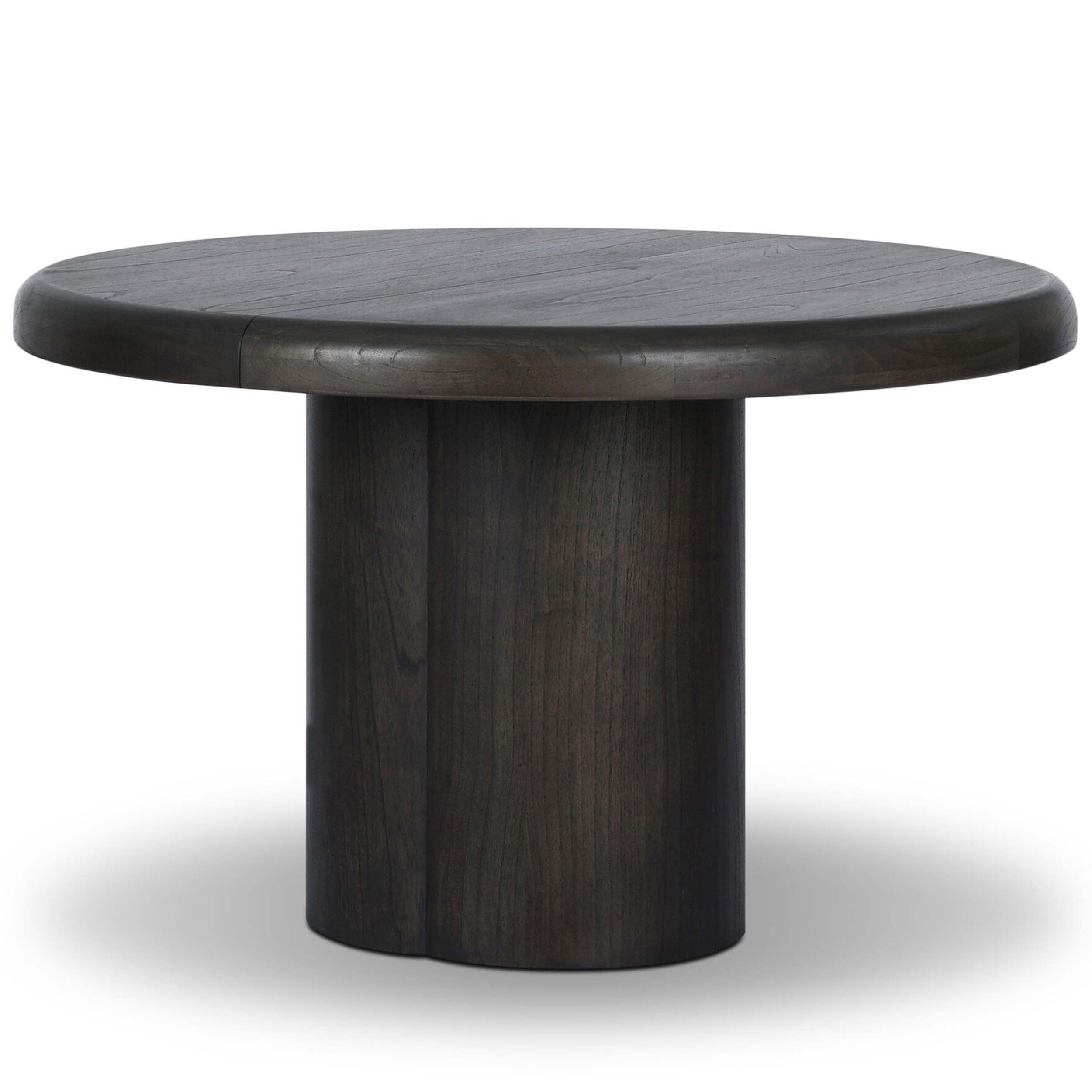 Pemble Extension Dining Table, Smoked Black Mindi Veneer