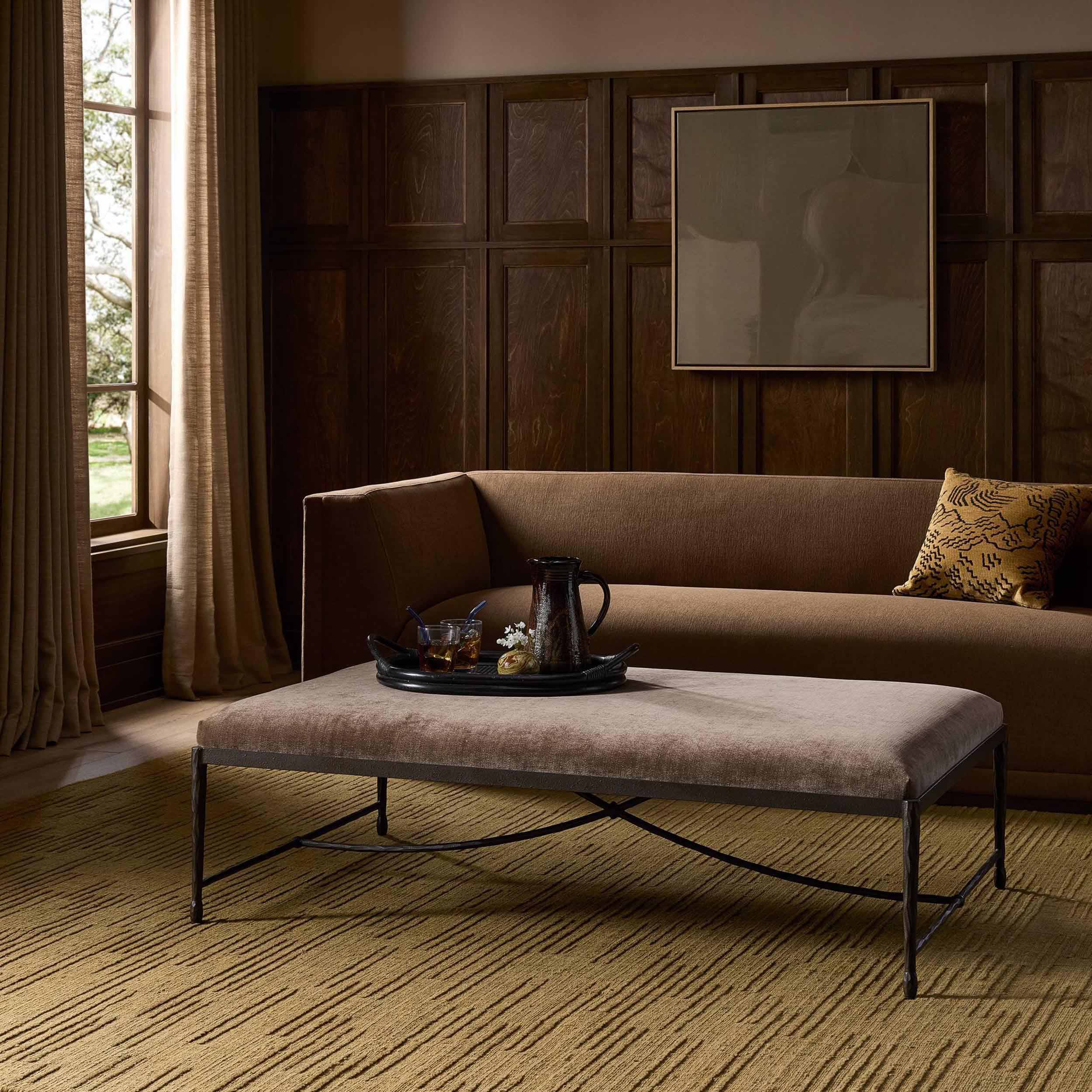Jade Cocktail Ottoman, Altair Mushroom