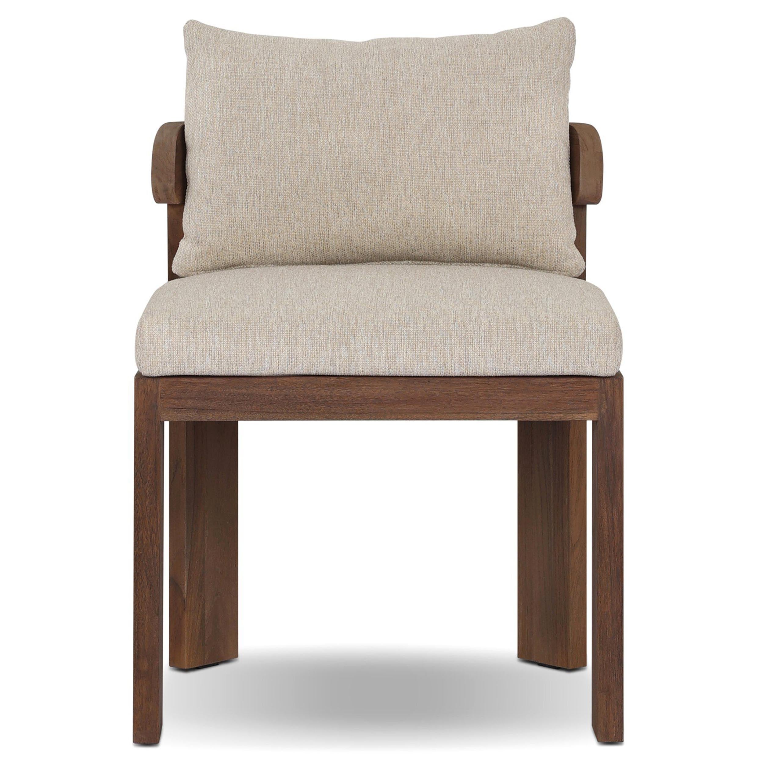Jackson Outdoor Armless Dining Chair, Ellor Beige