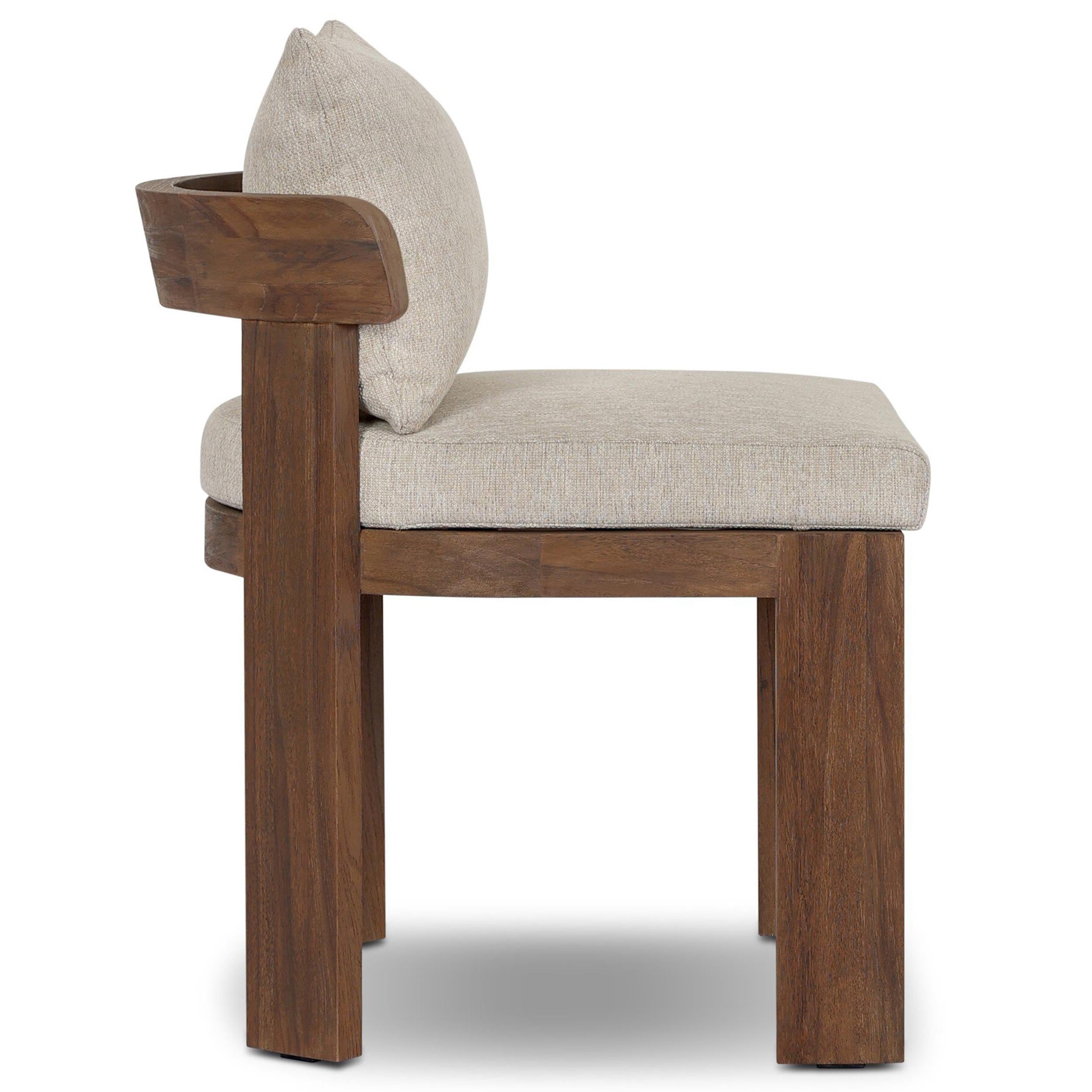 Jackson Outdoor Armless Dining Chair, Ellor Beige