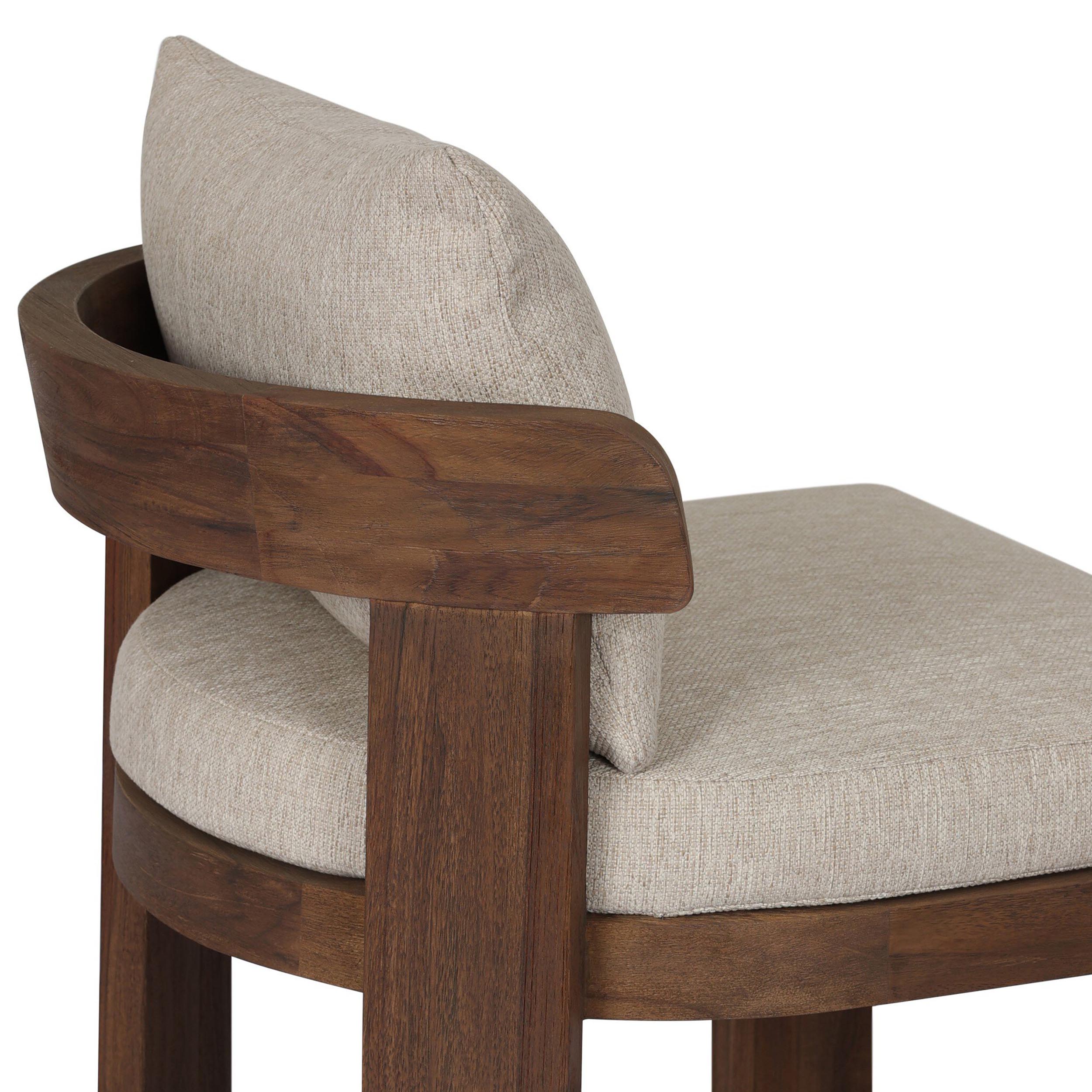 Jackson Outdoor Armless Dining Chair, Ellor Beige
