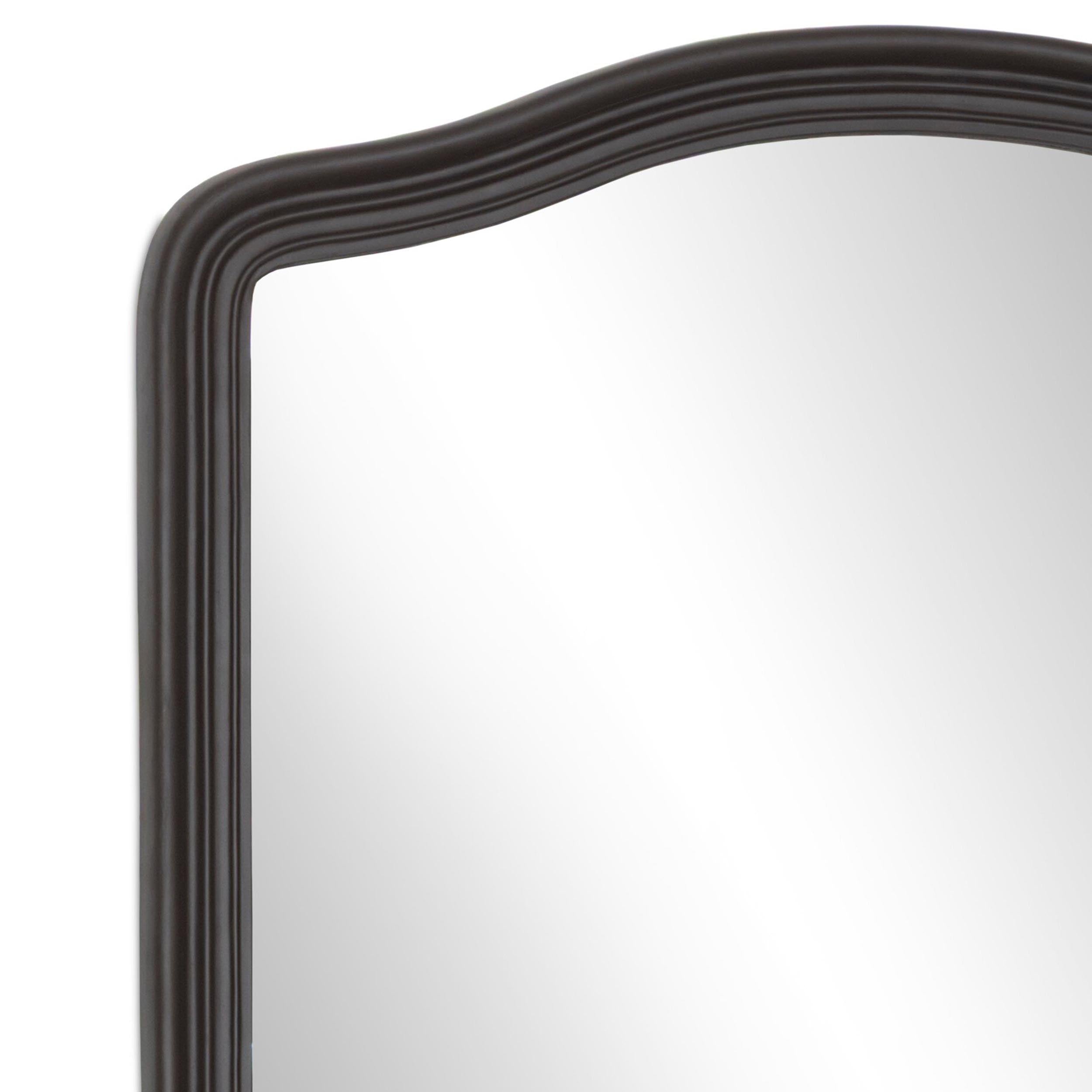 Maslin Floor Mirror, Rustic Aluminum