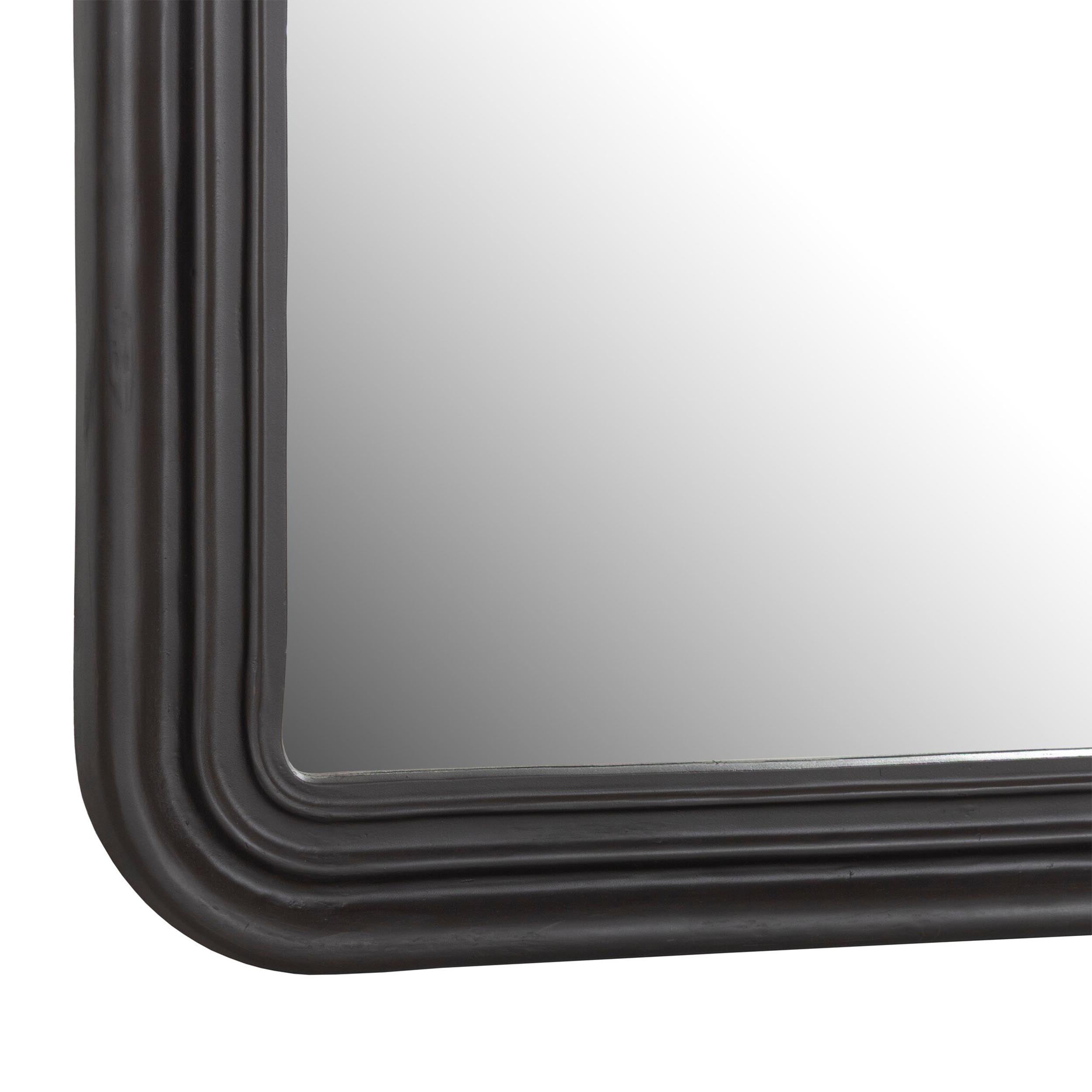 Maslin Floor Mirror, Rustic Aluminum