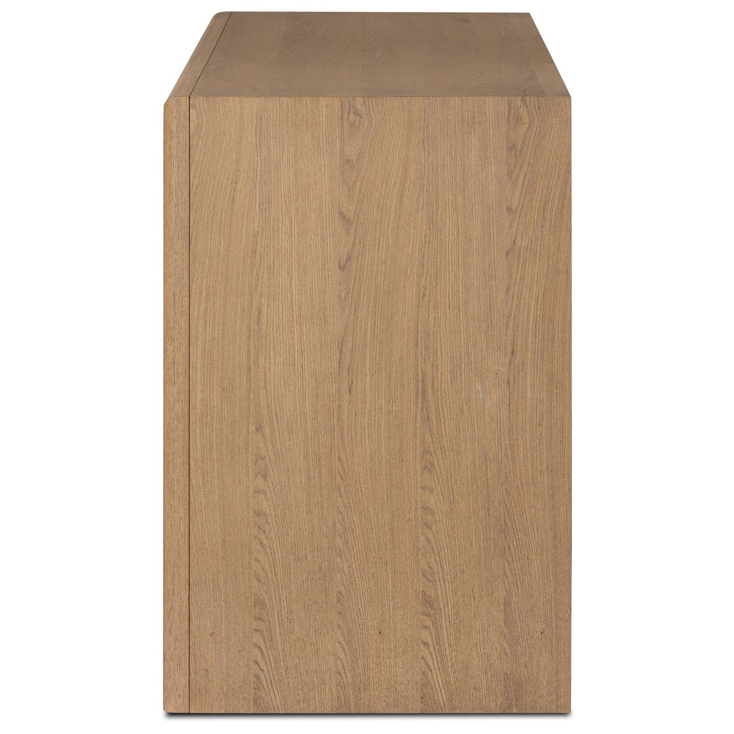 Analisa 6 Drawer Dresser, Sandy Oak Veneer