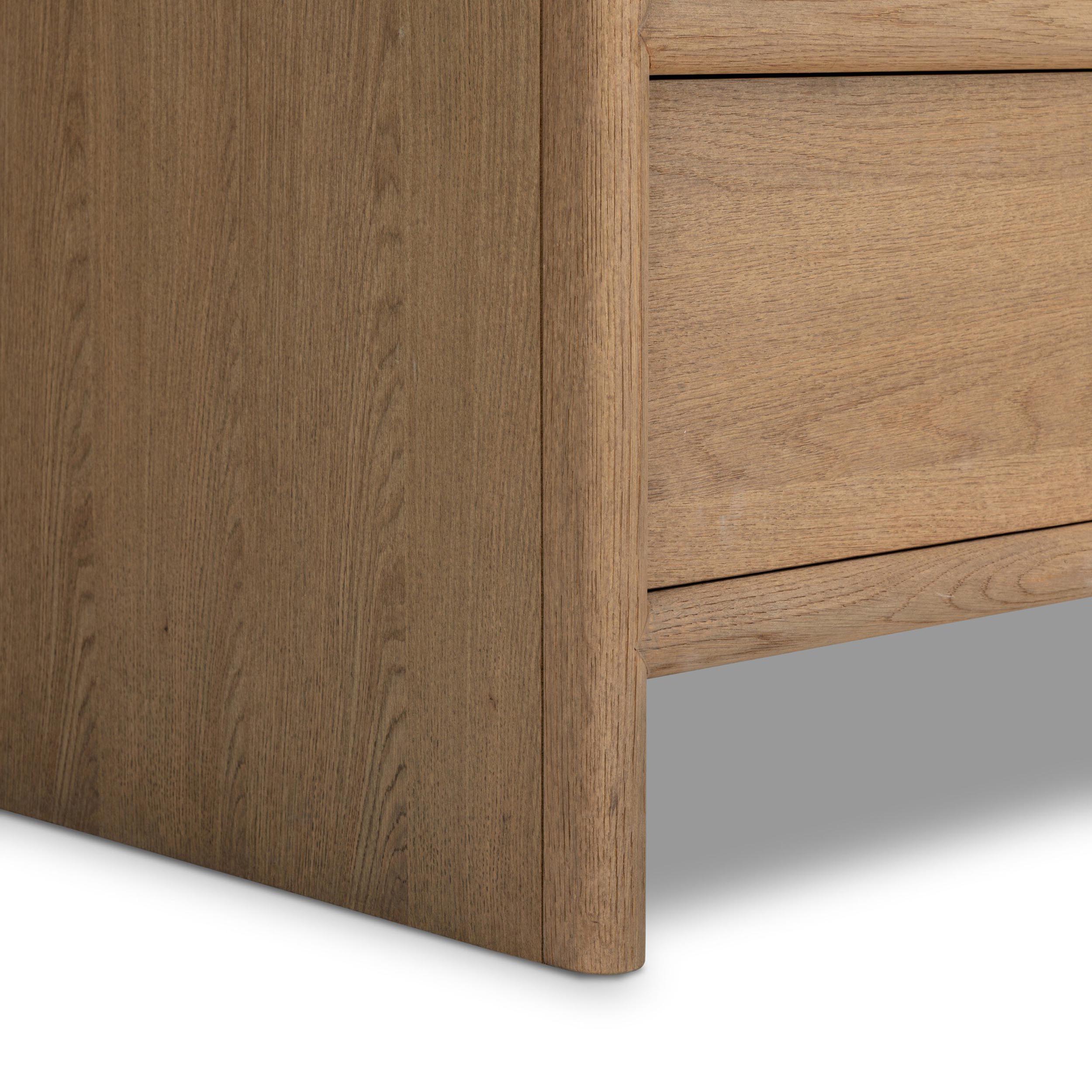 Analisa 6 Drawer Dresser, Sandy Oak Veneer