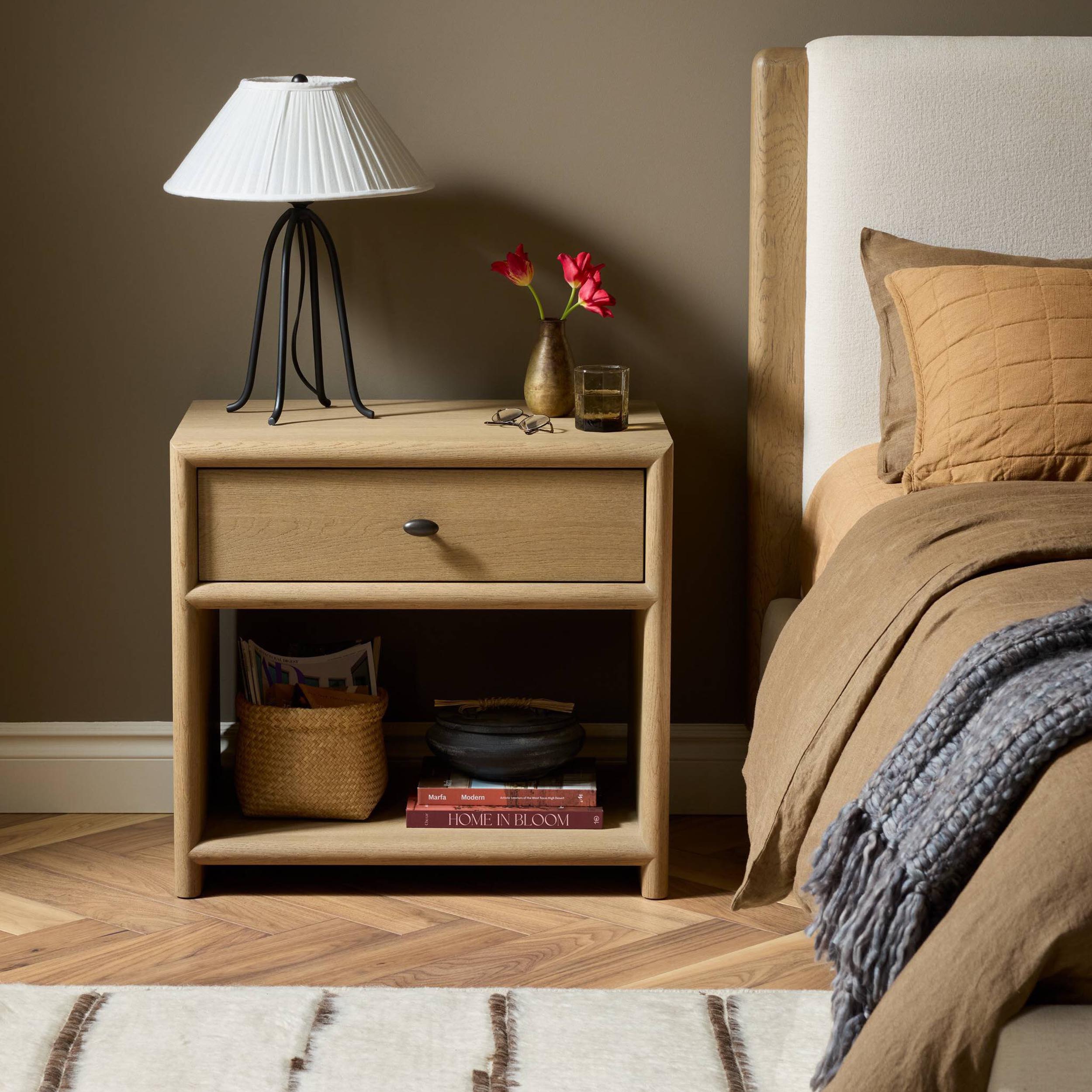 Analisa Nightstand, Sandy Oak