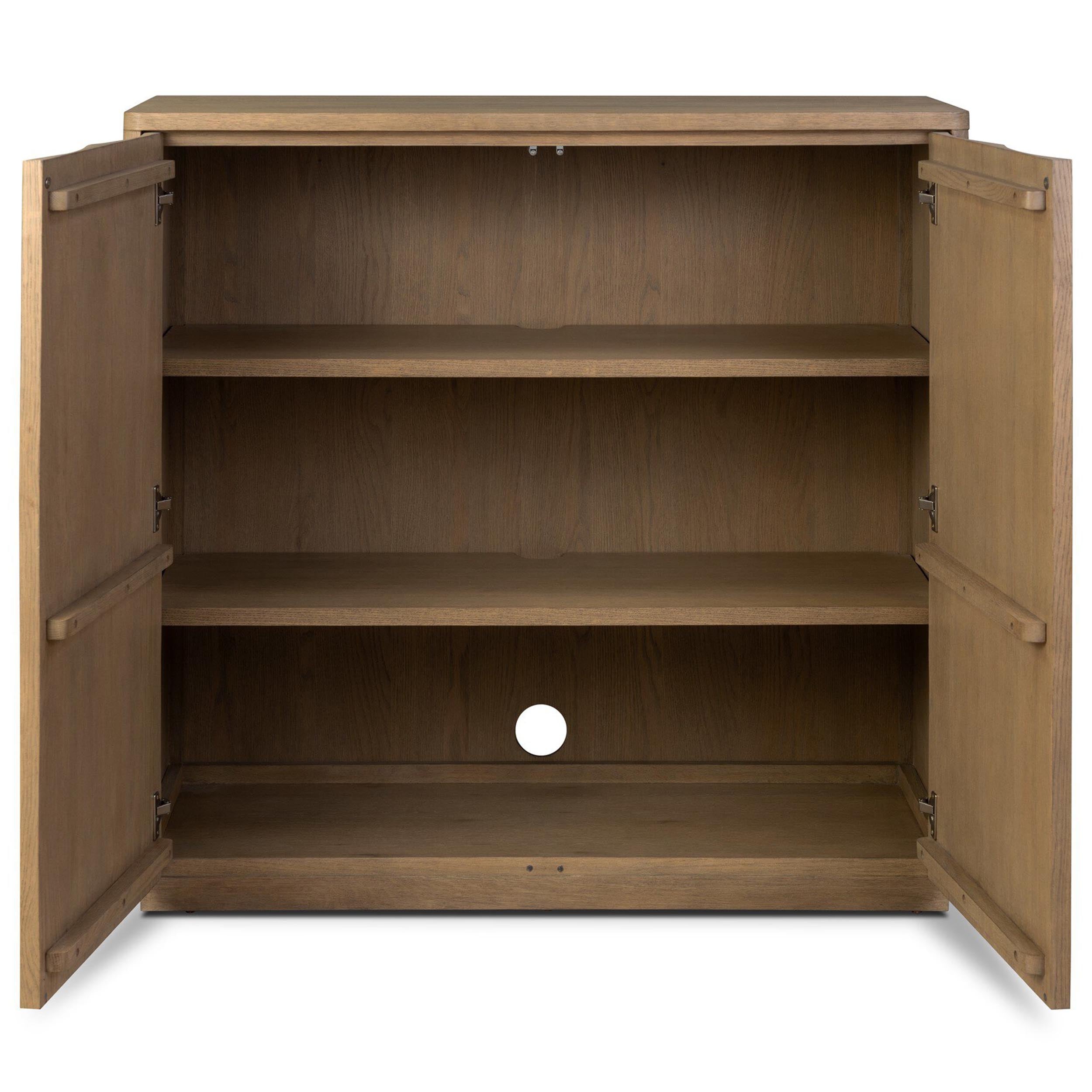 Brookhurst Small Cabinet, Drifted Oak Veneer