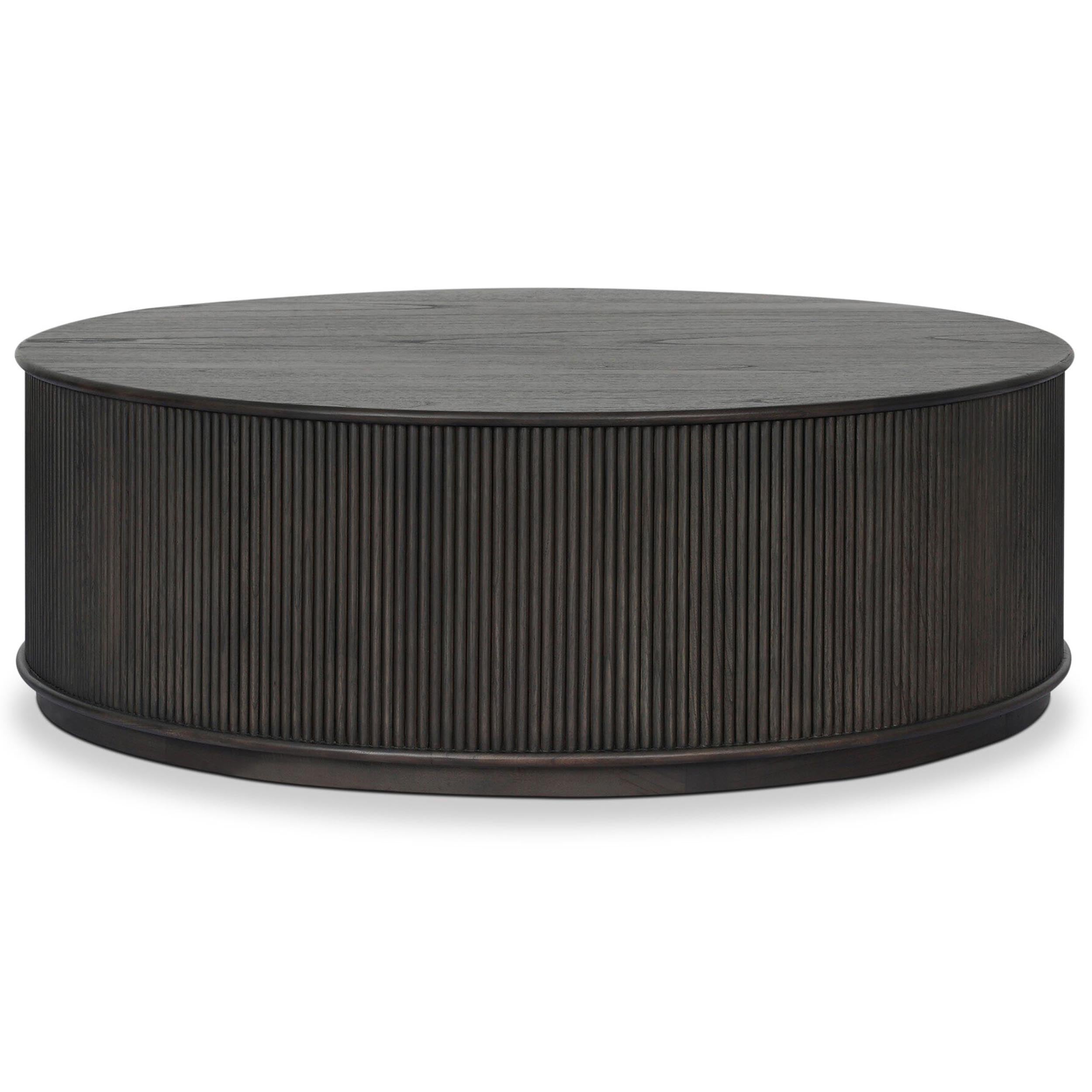 Ona Coffee Table, Smoked Black Mindi Veneer