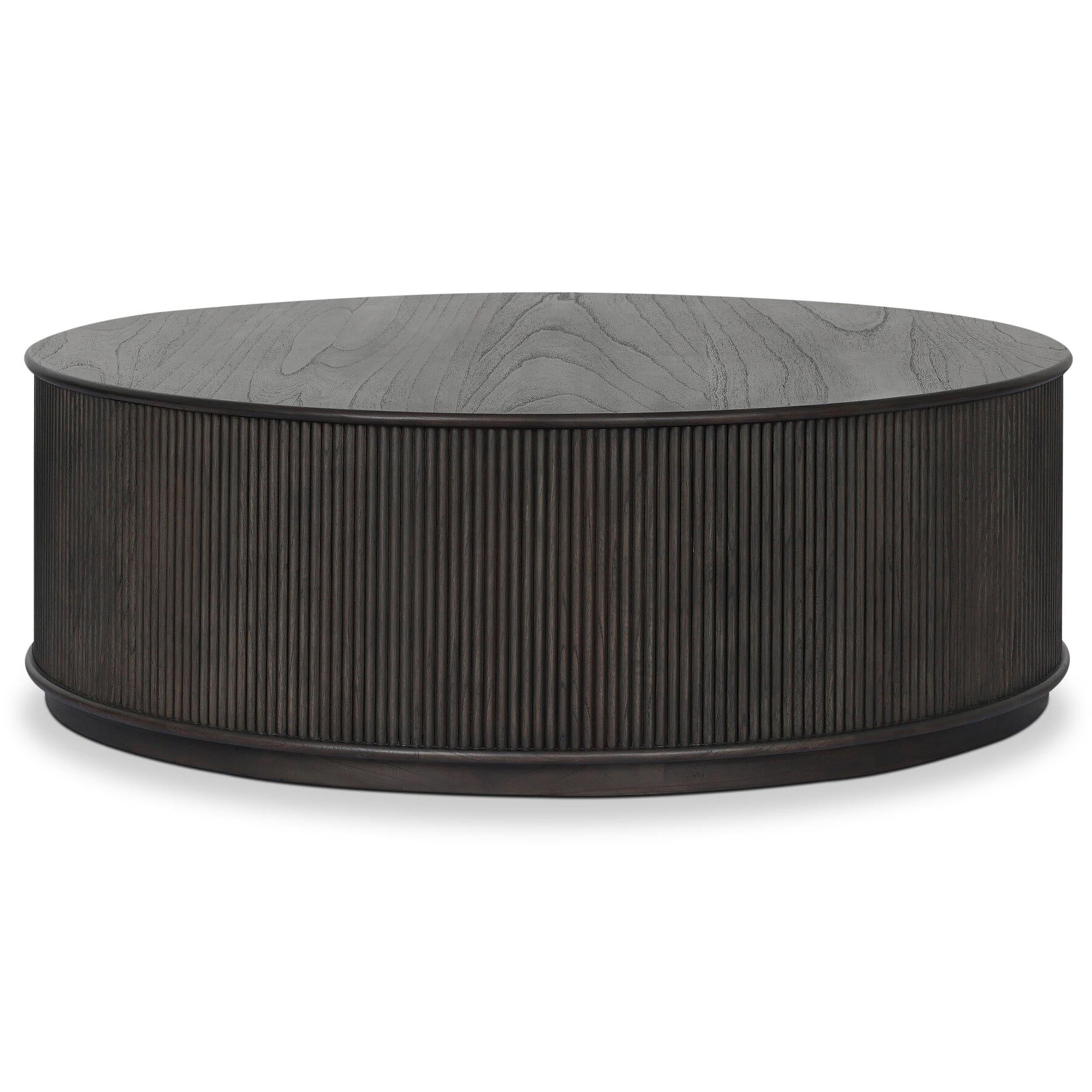 Ona Coffee Table, Smoked Black Mindi Veneer