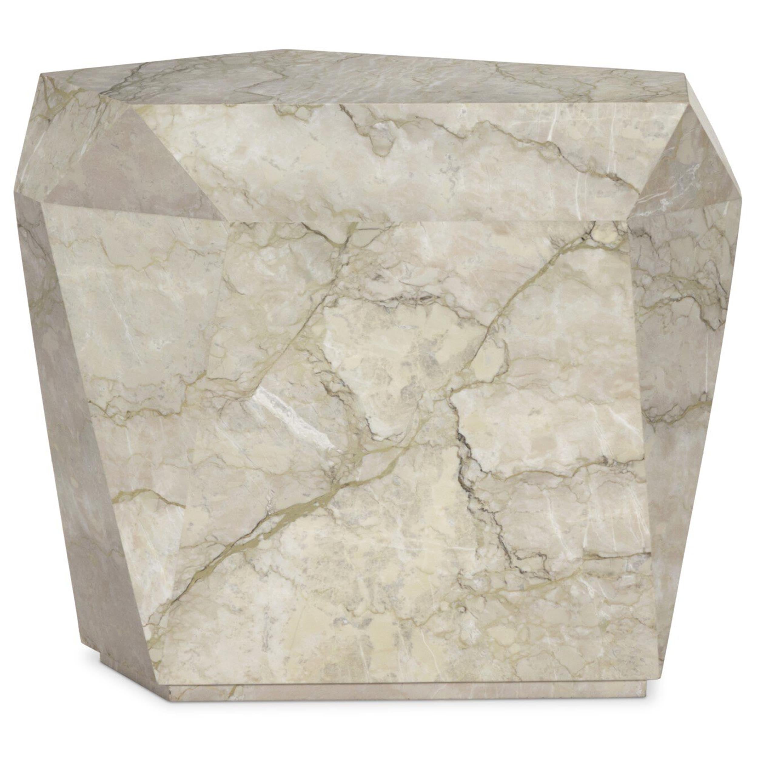 Basett End Table, Sage Green Marble