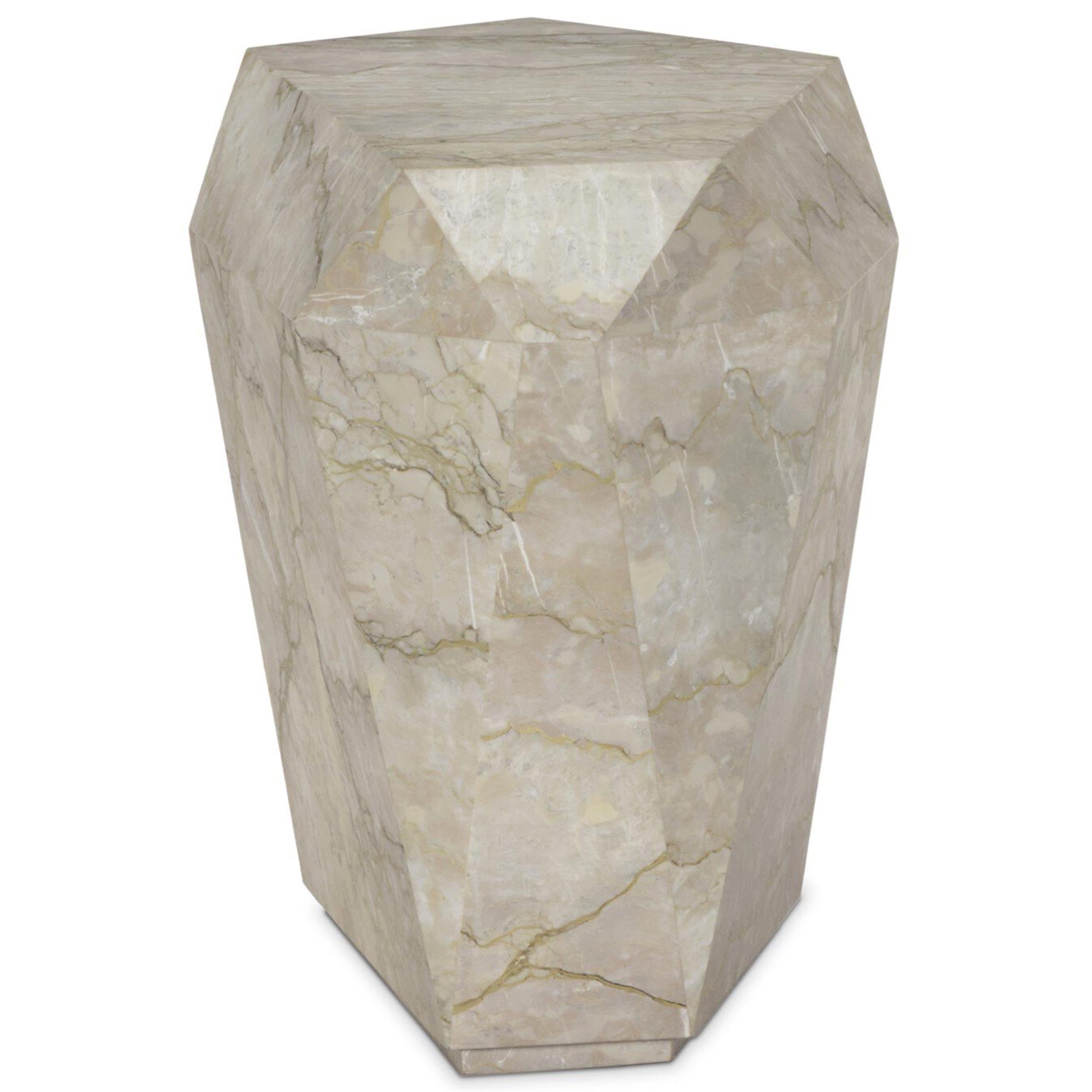 Basett End Table, Sage Green Marble