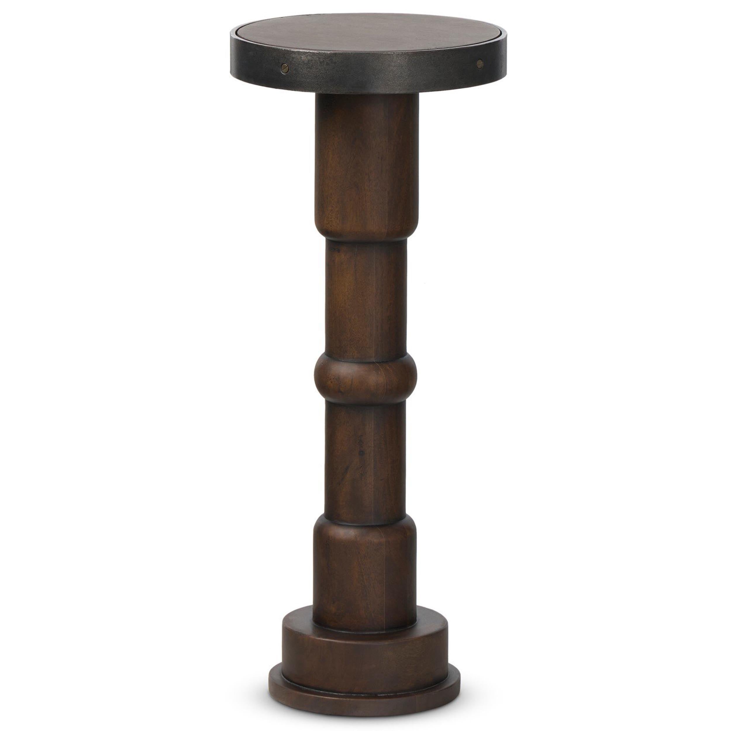 Mizu End Table, Aged Belgium Bleach