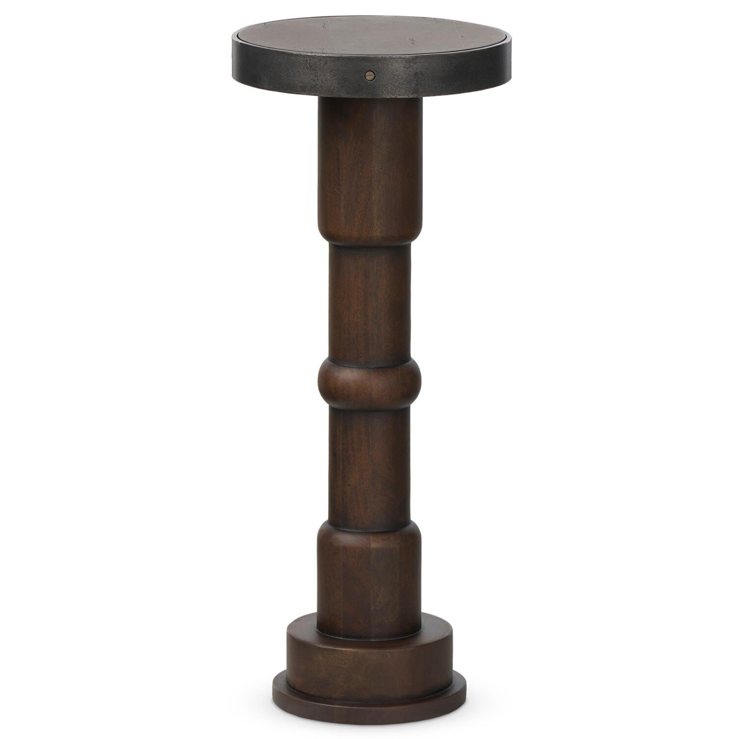 Mizu End Table, Aged Belgium Bleach