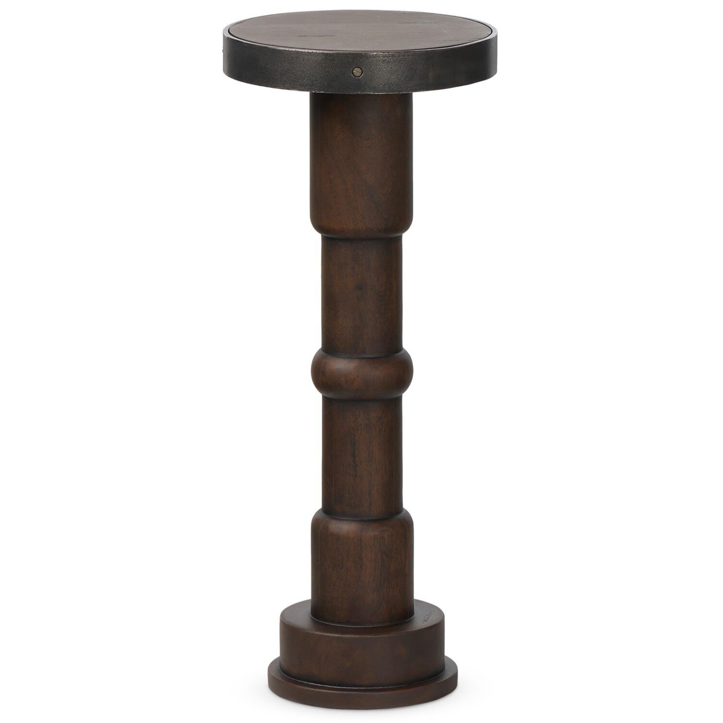 Mizu End Table, Aged Belgium Bleach