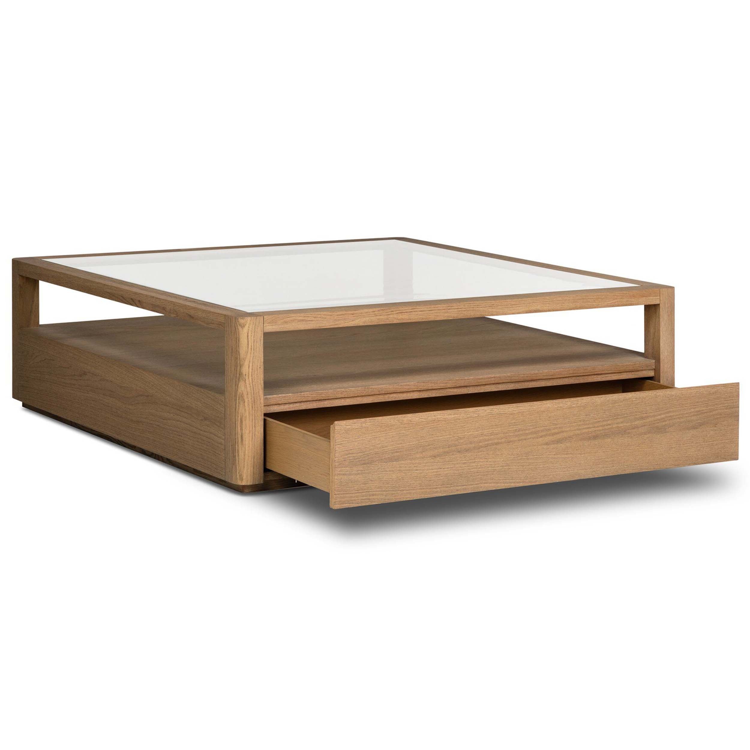 Shiloh Coffee Table, Tempered Glass