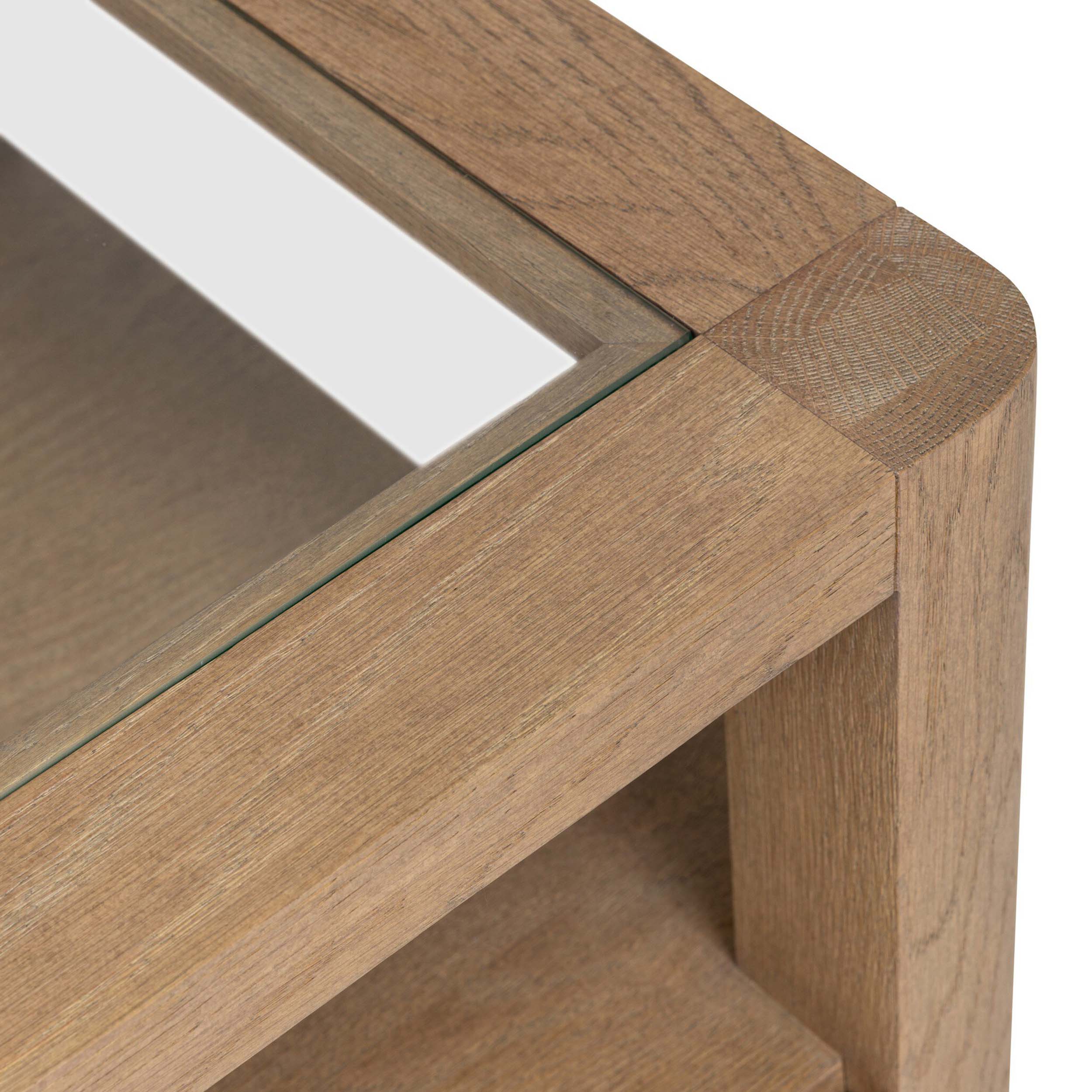 Shiloh End Table, Tempered Glass