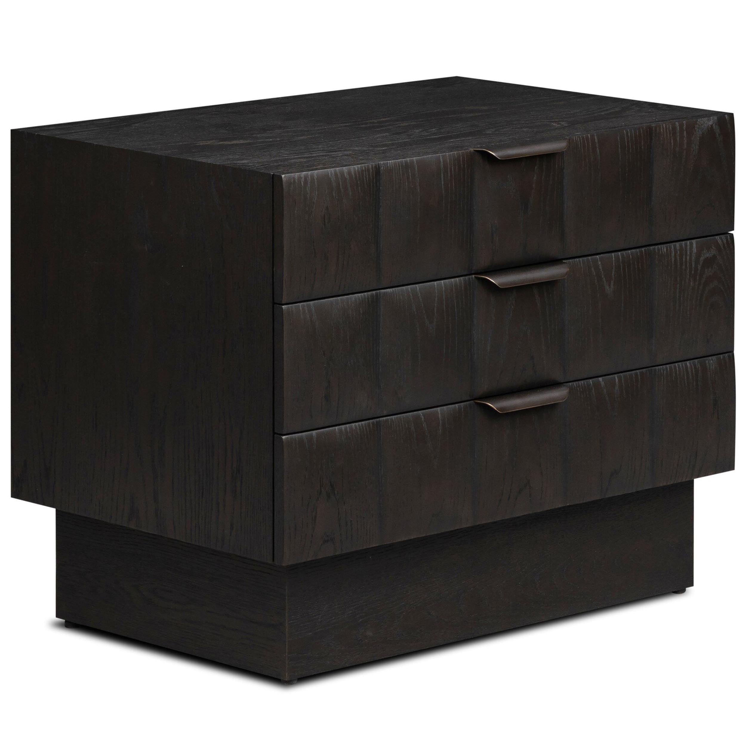 Swell Nightstand, Dry Black Oak Veneer