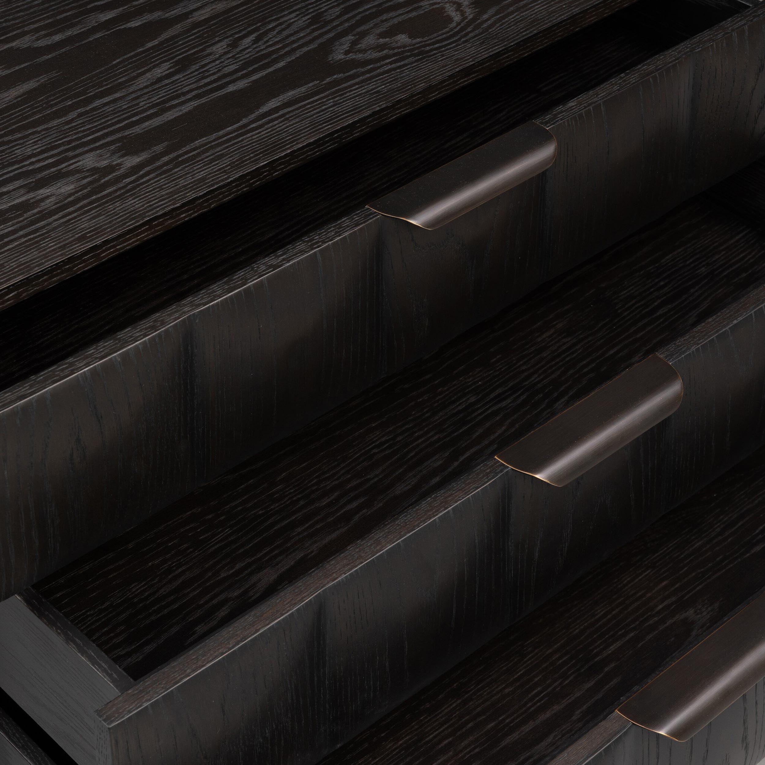 Swell Nightstand, Dry Black Oak Veneer