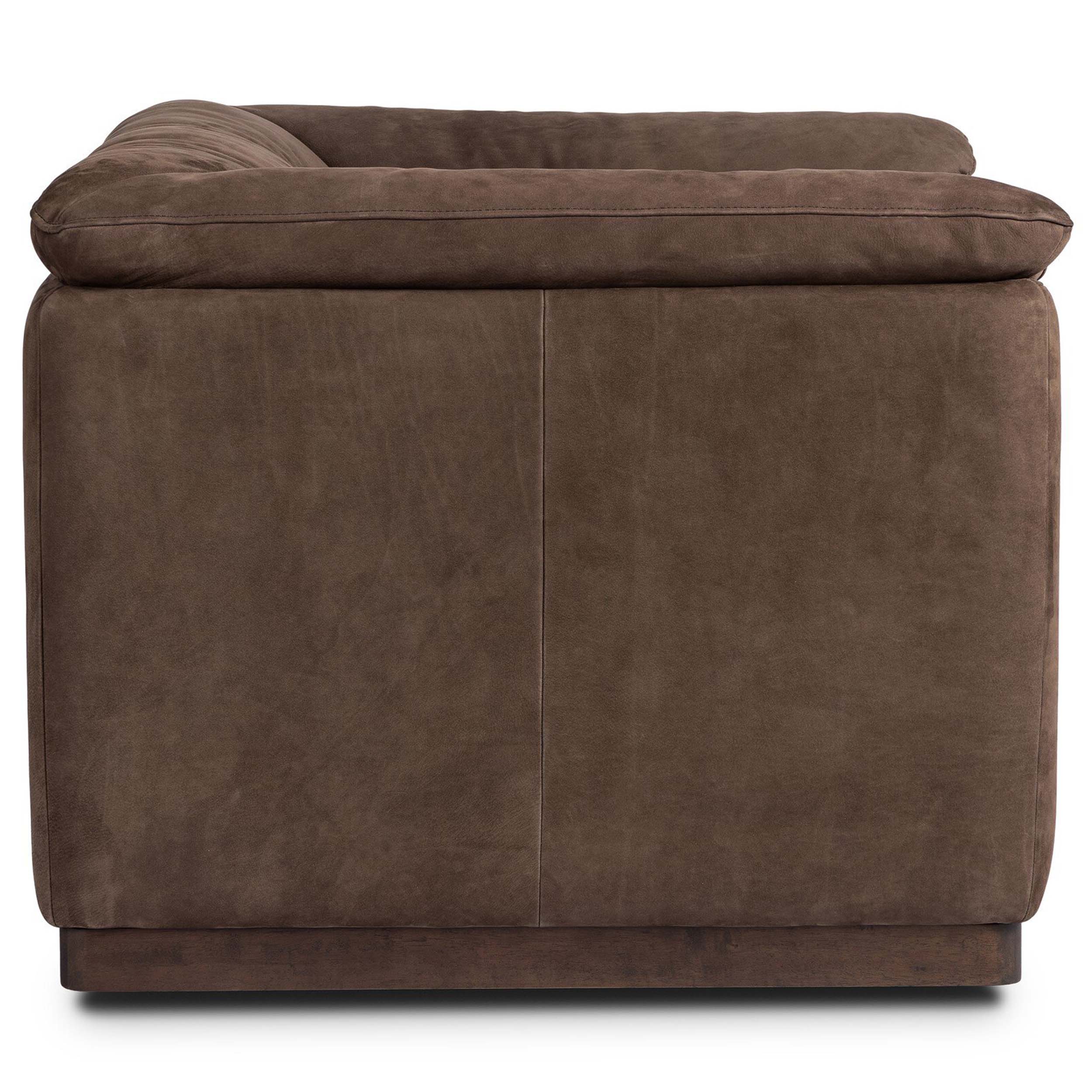 Santino Swivel Chair, Nubuck Cigar