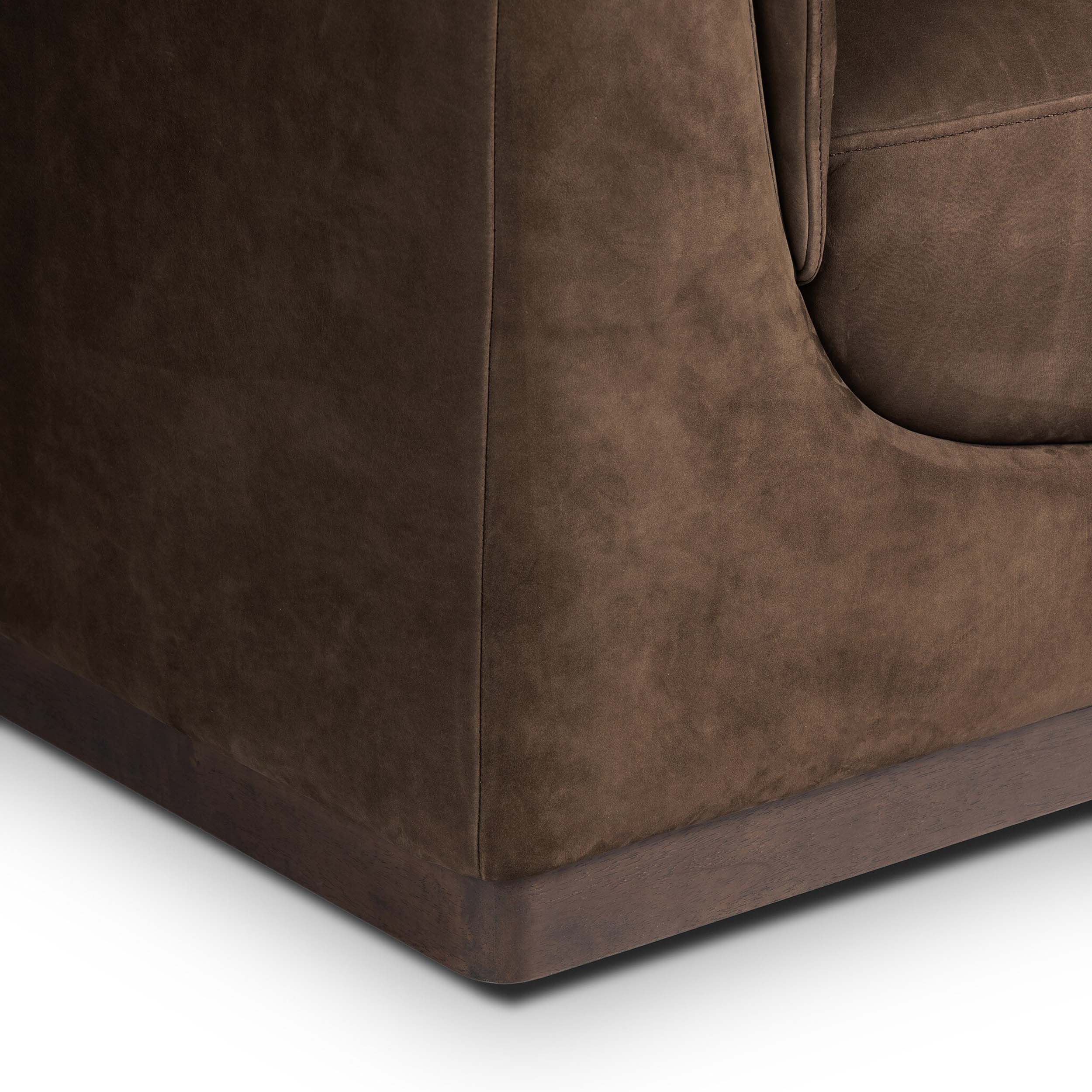 Santino Swivel Chair, Nubuck Cigar