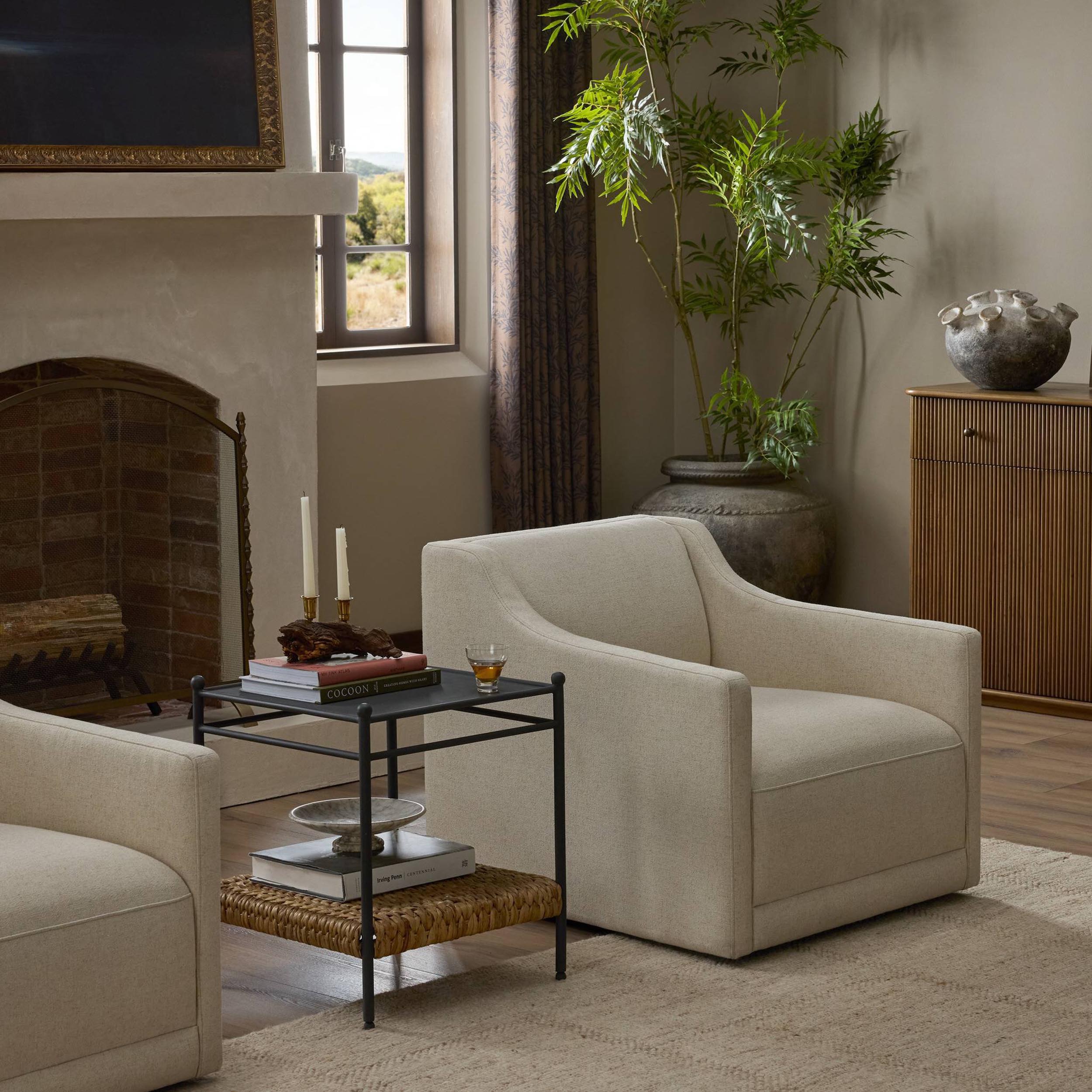 Gianna Swivel Chair, Antwerp Natural