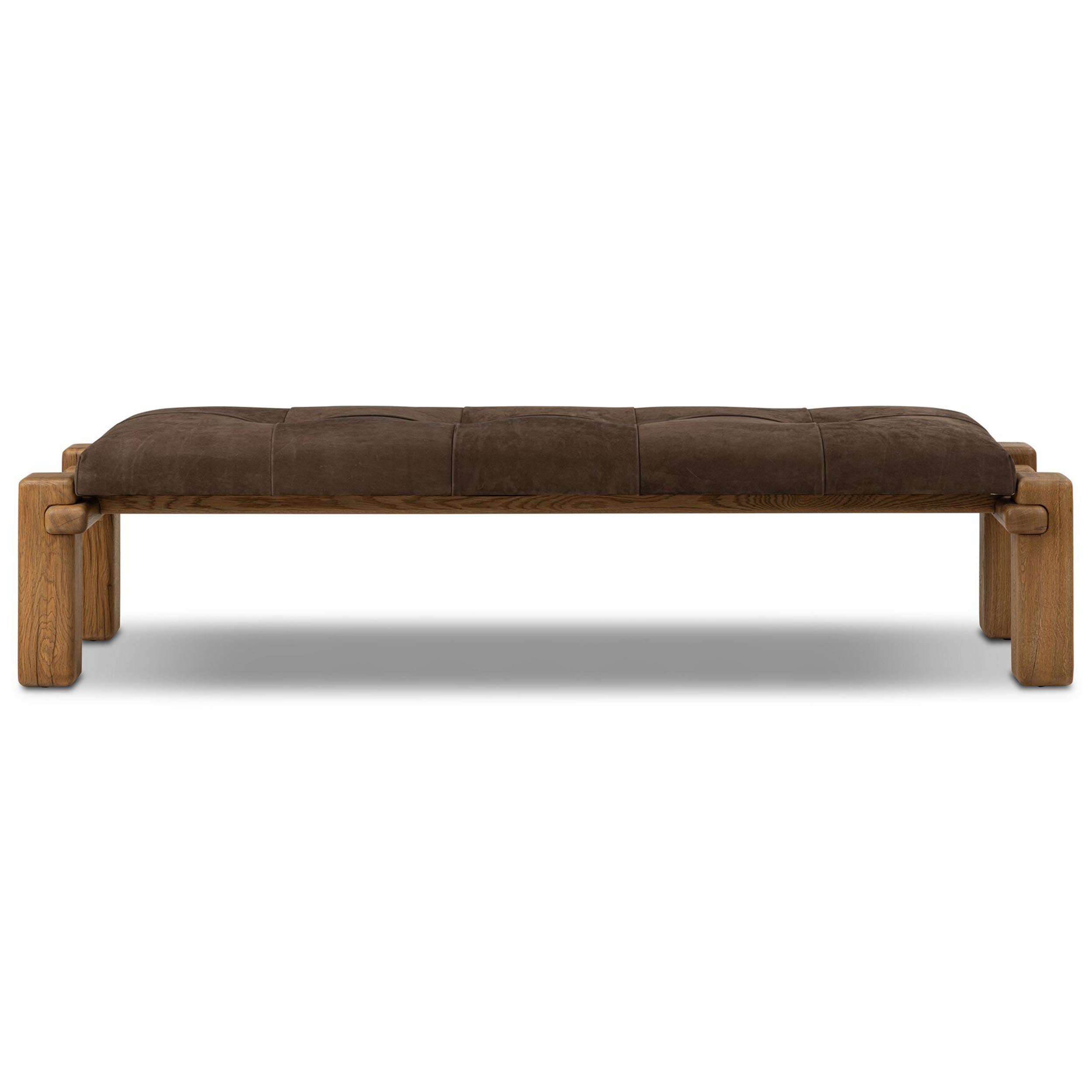 Marcia Accent Bench, Nubuck Cigar