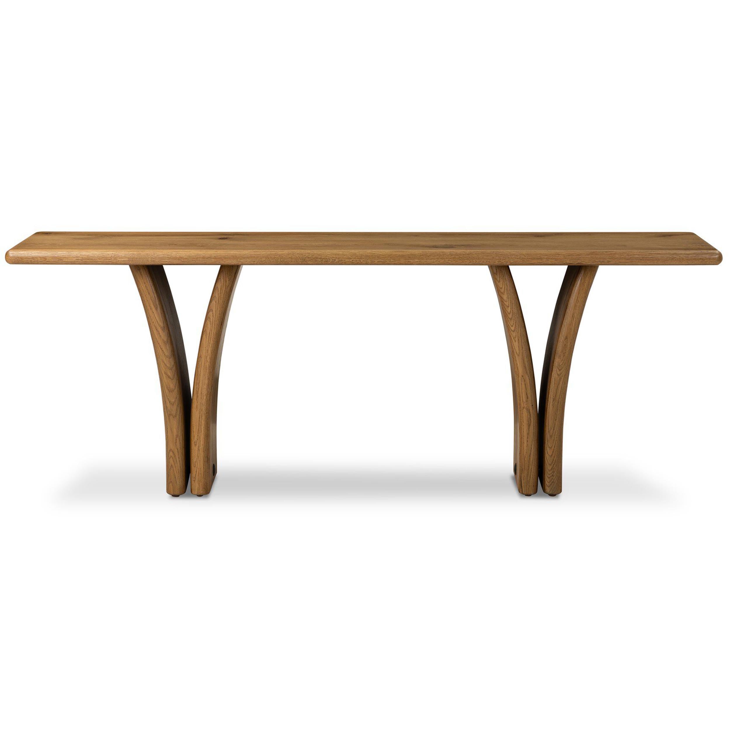 Marcon Console Table, Natural Reclaimed French Oak