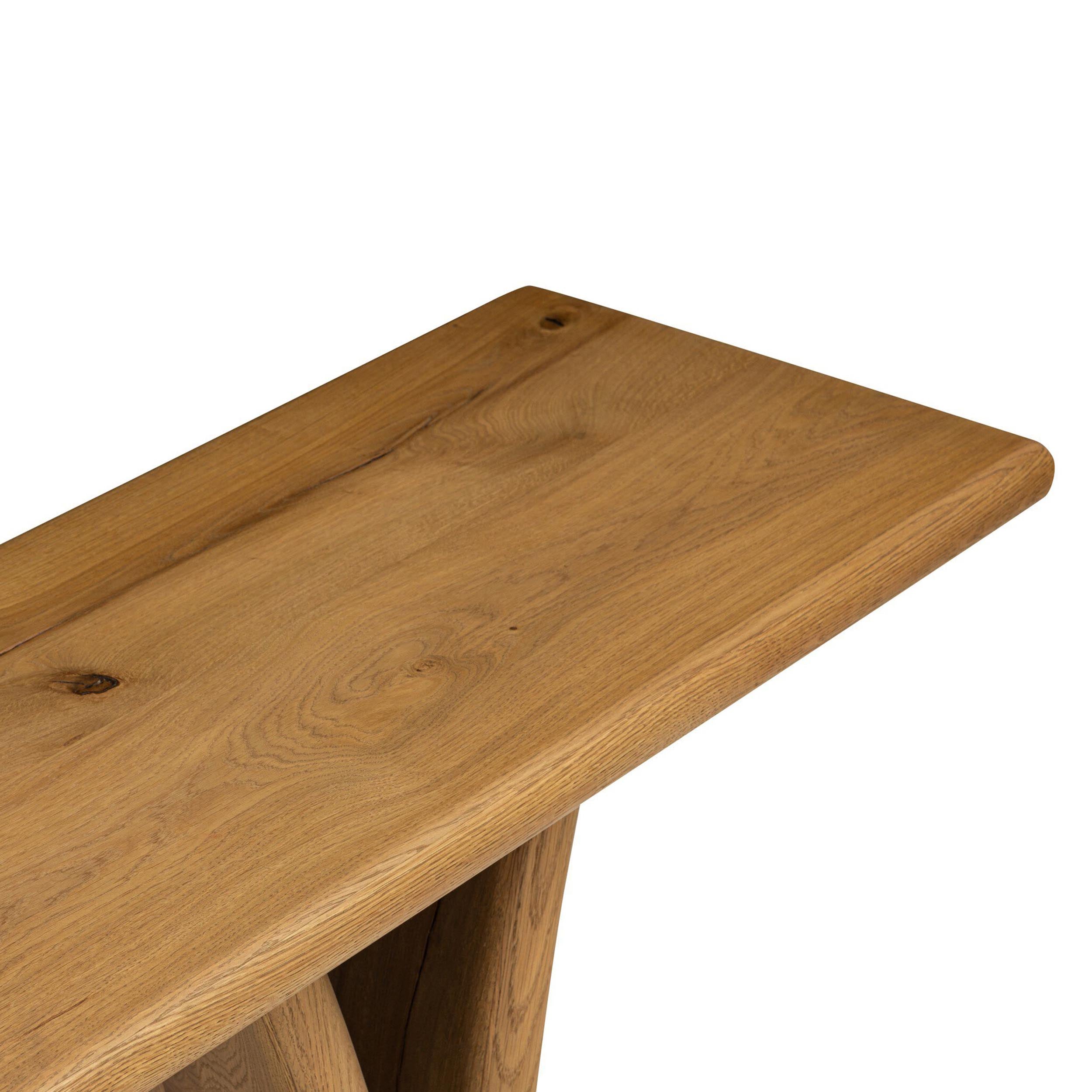Marcon Console Table, Natural Reclaimed French Oak