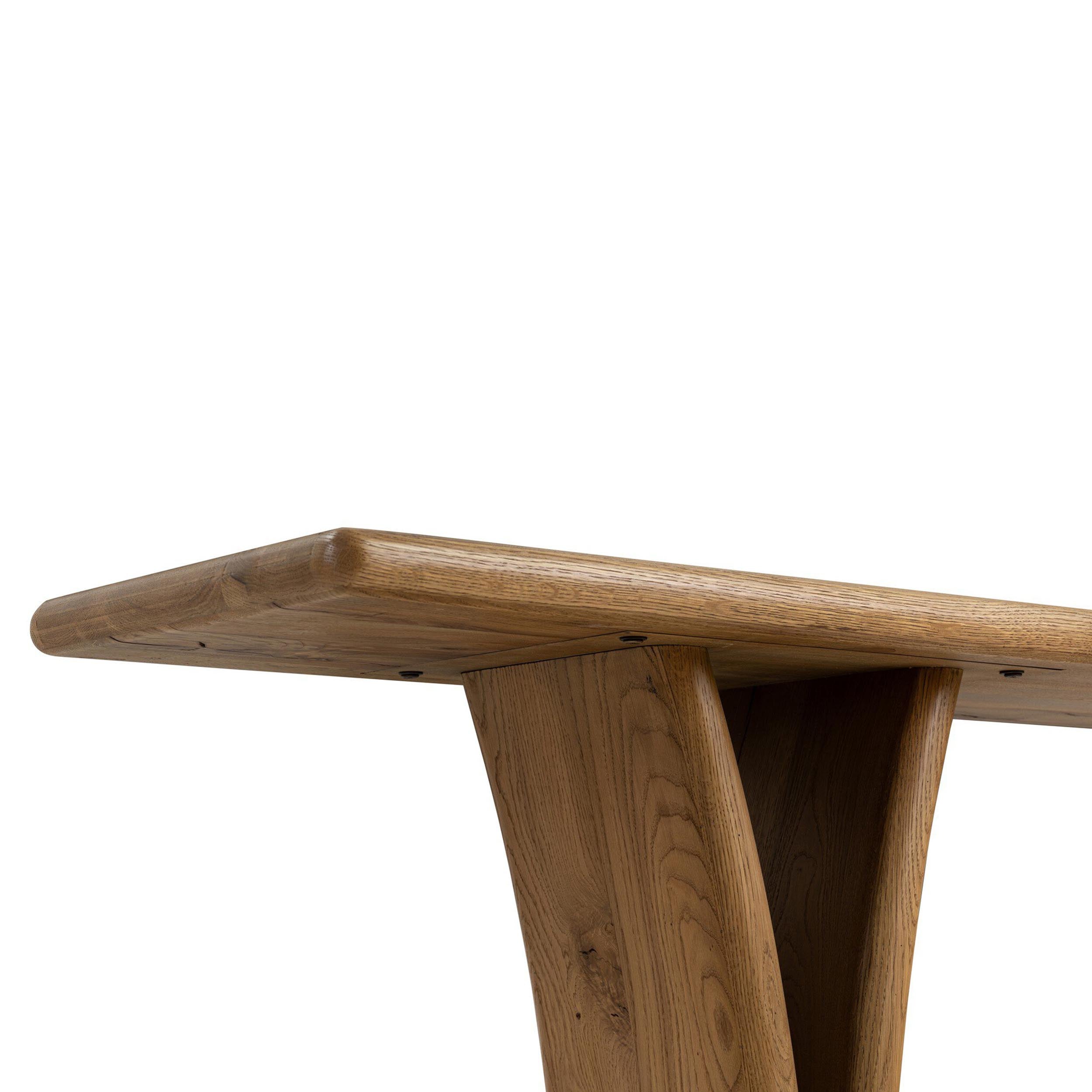 Marcon Console Table, Natural Reclaimed French Oak