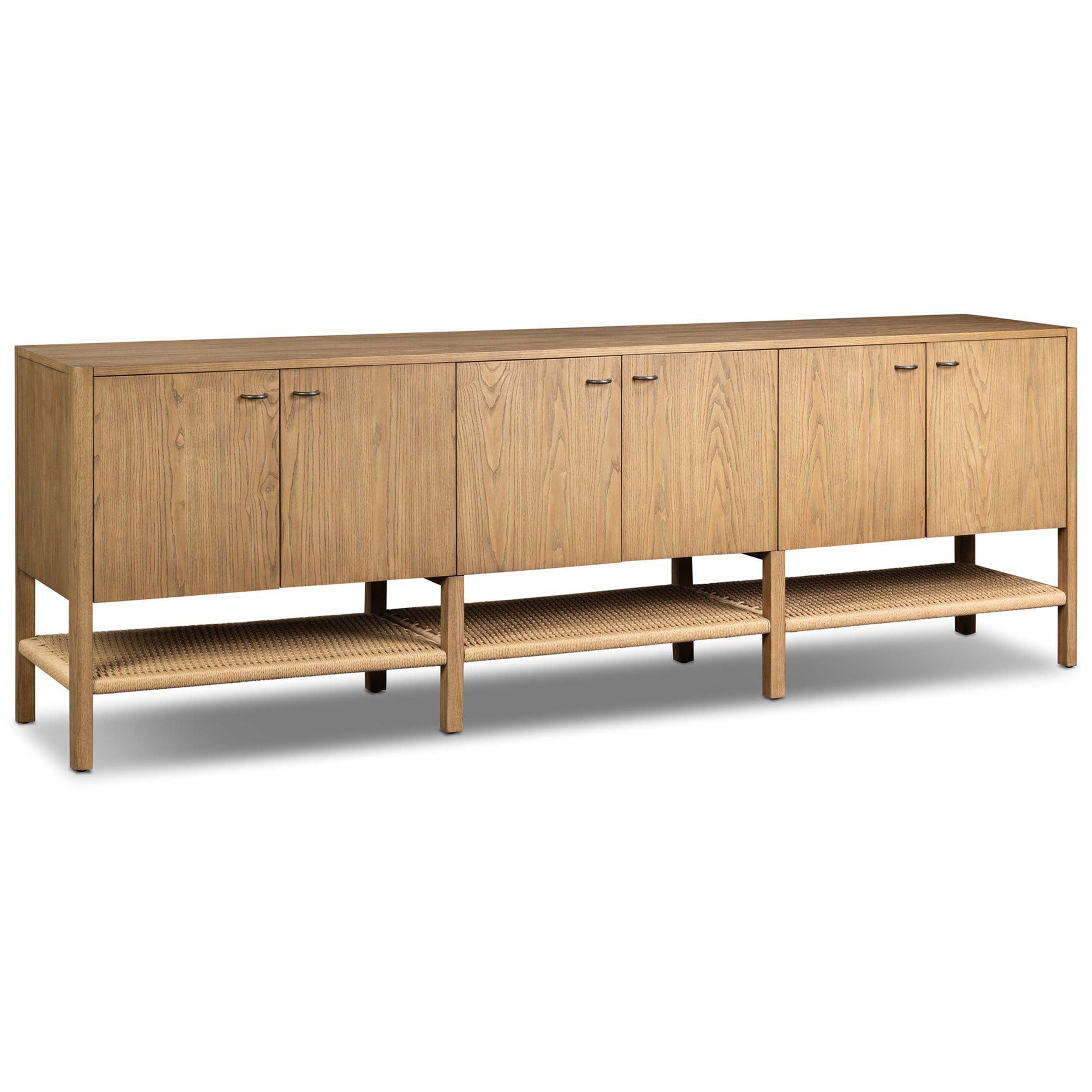 Zuma 6 Door Sideboard, Dune Ash Veneer