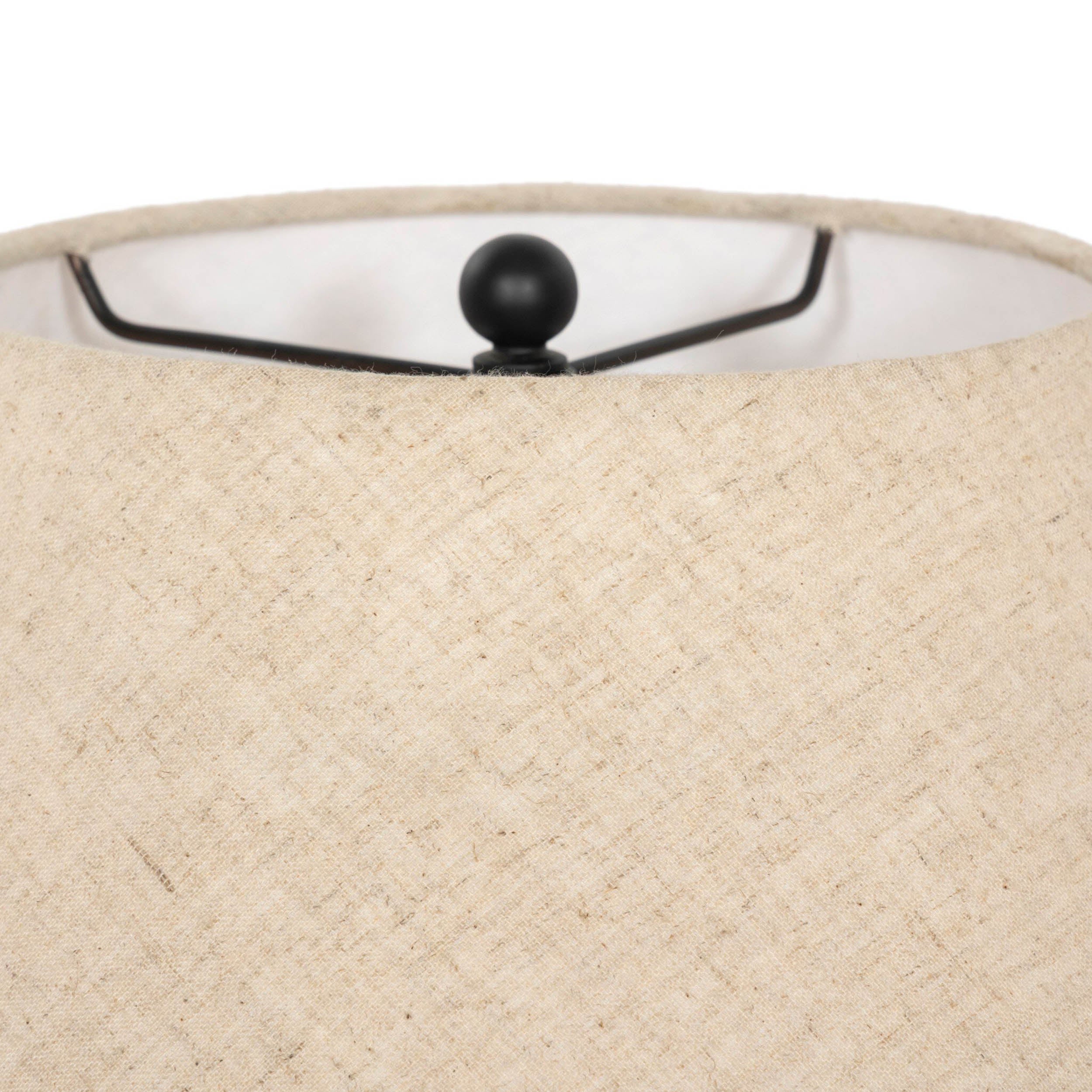 Asa Table Lamp, Smoked Brown Cast Glass