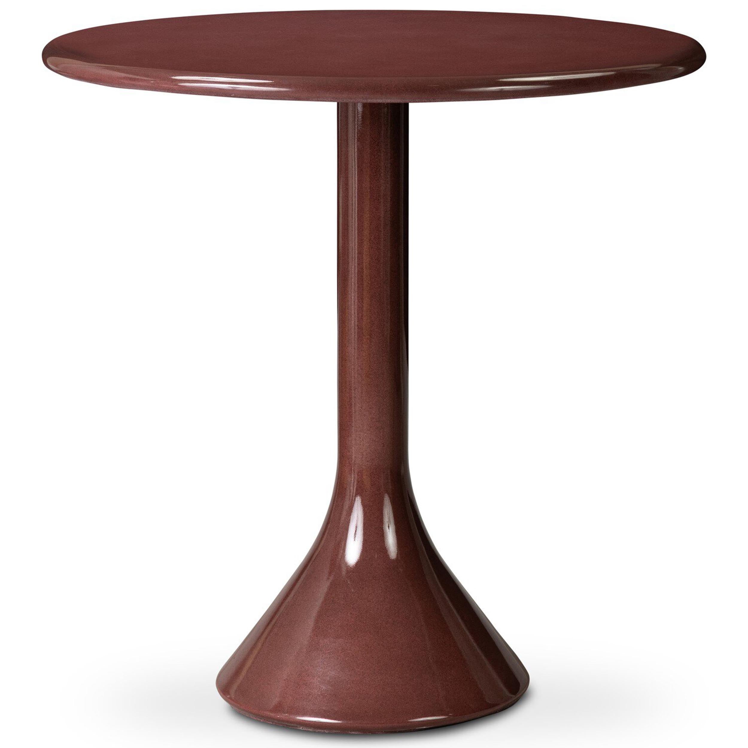 Vernon Bar Table, Smooth Red Concrete
