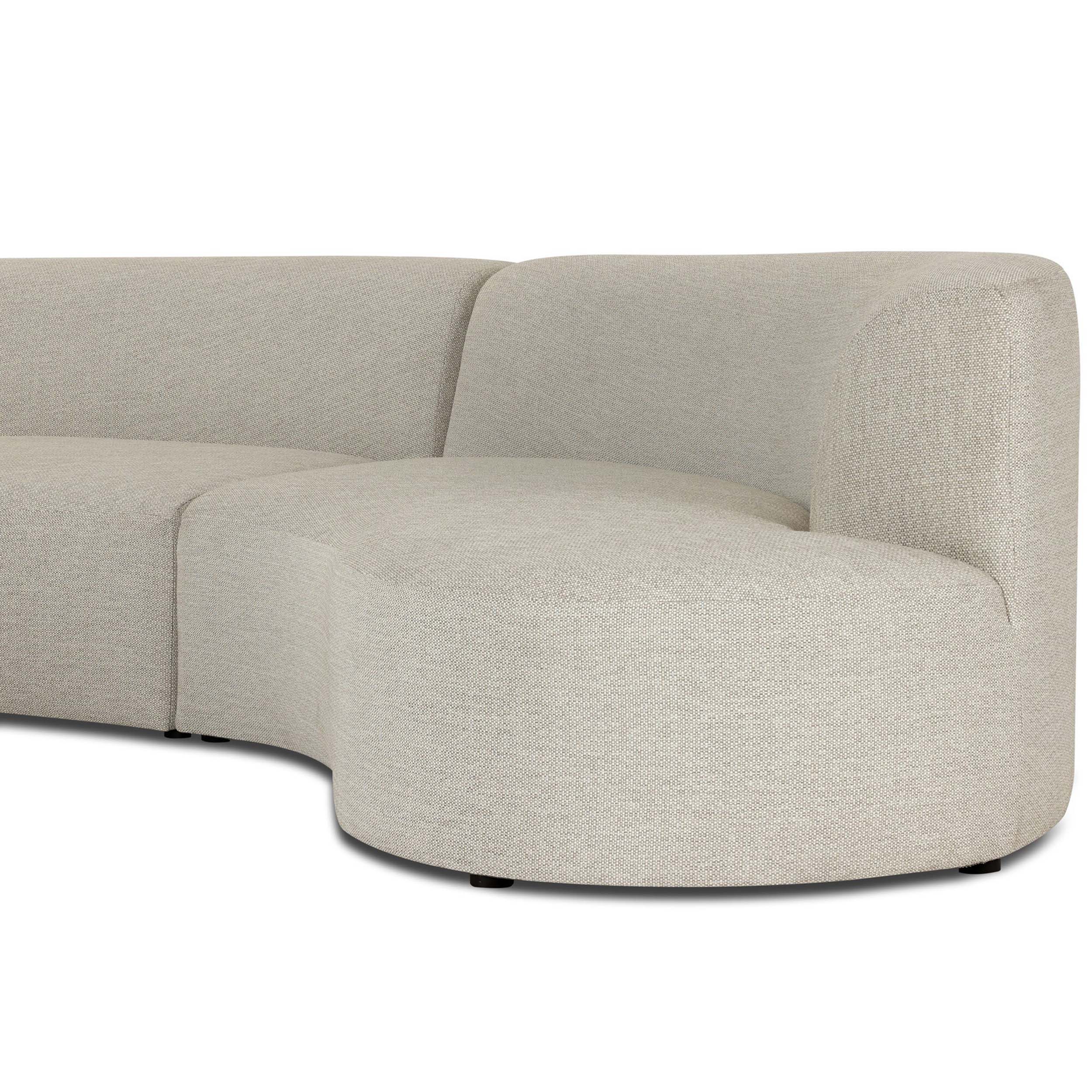 Opal Outdoor 3-Piece Sectional, Faye Sand
