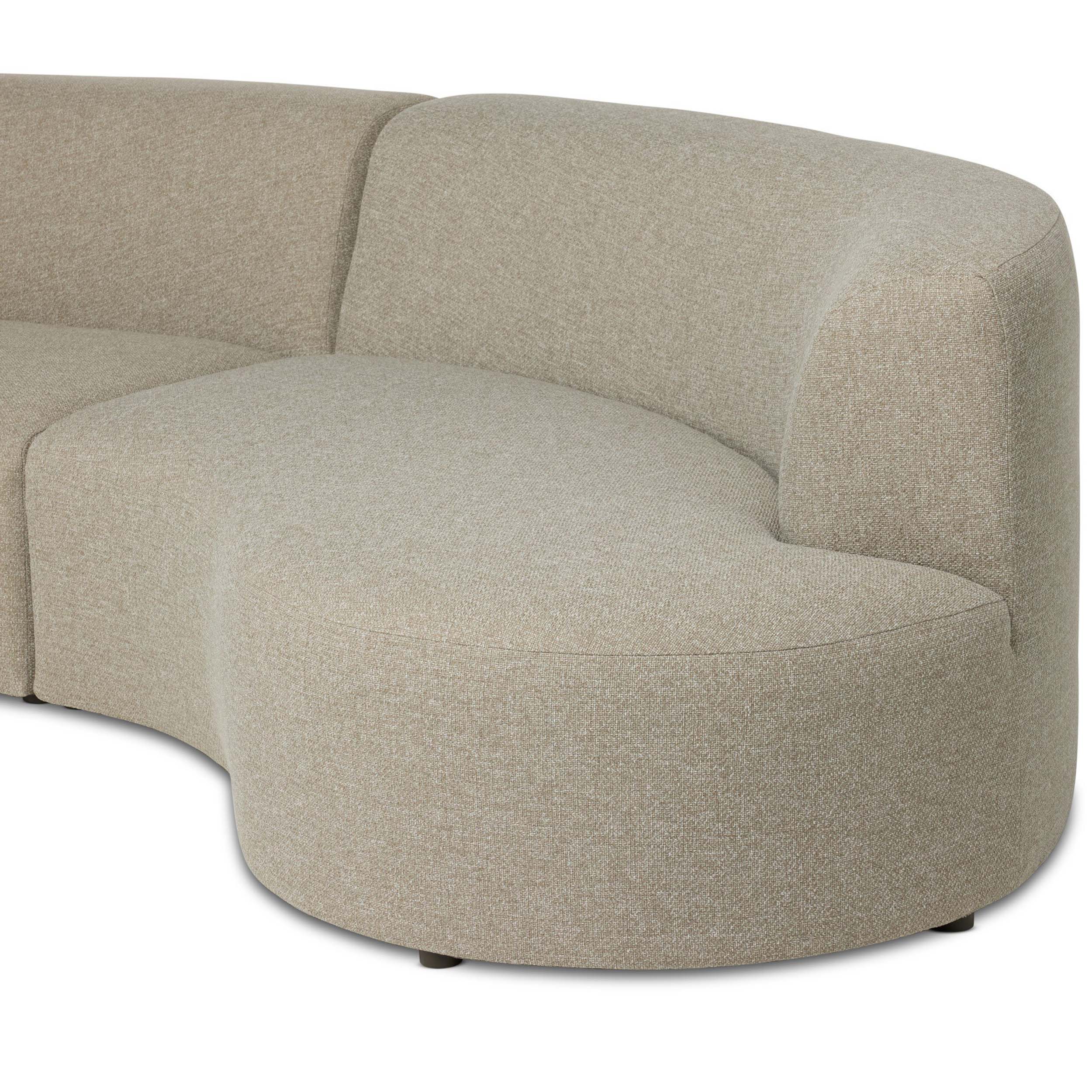 Opal Outdoor 3-Piece Sectional, Hayes Smoke