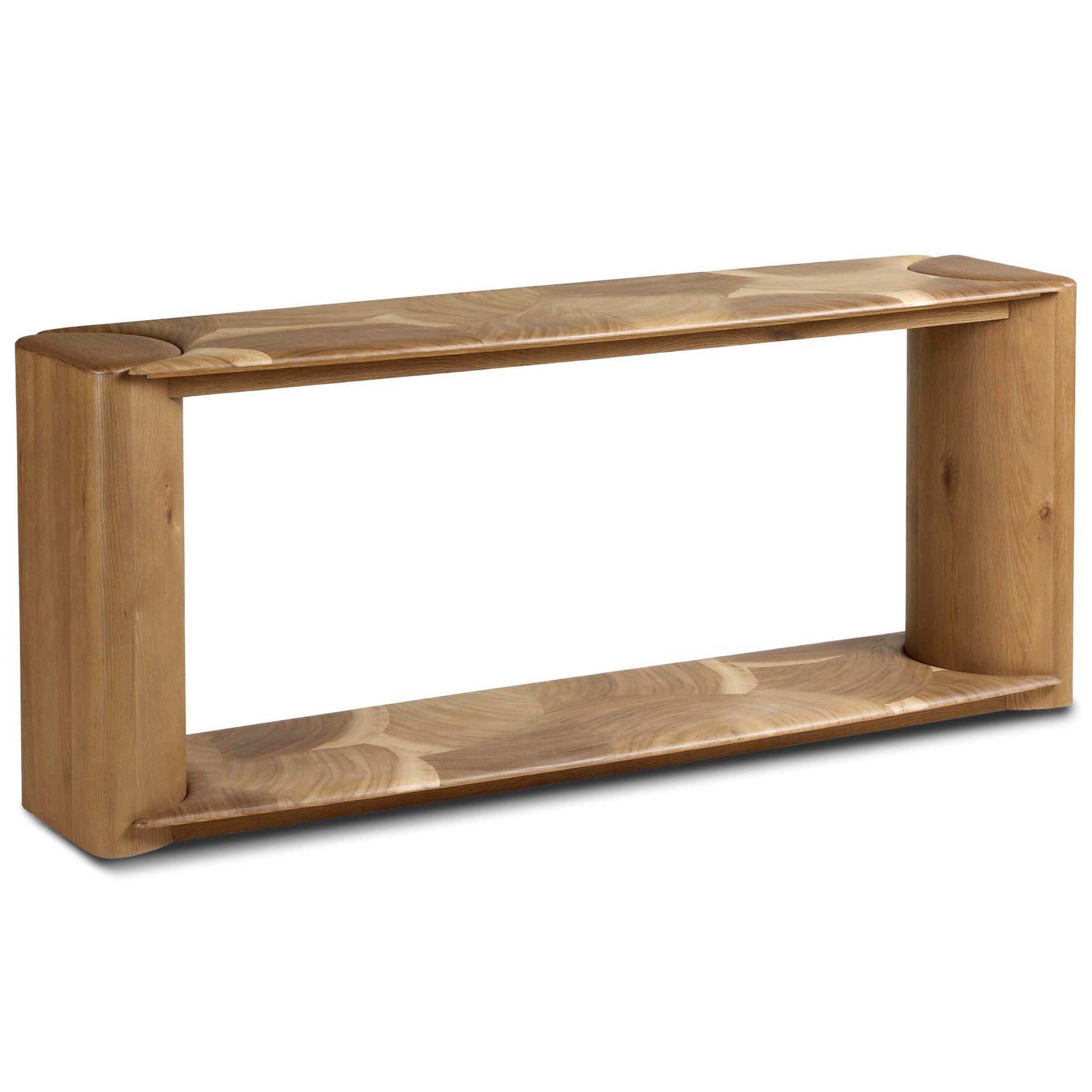 Marlena Console Table, Smoked American Oak Veneer