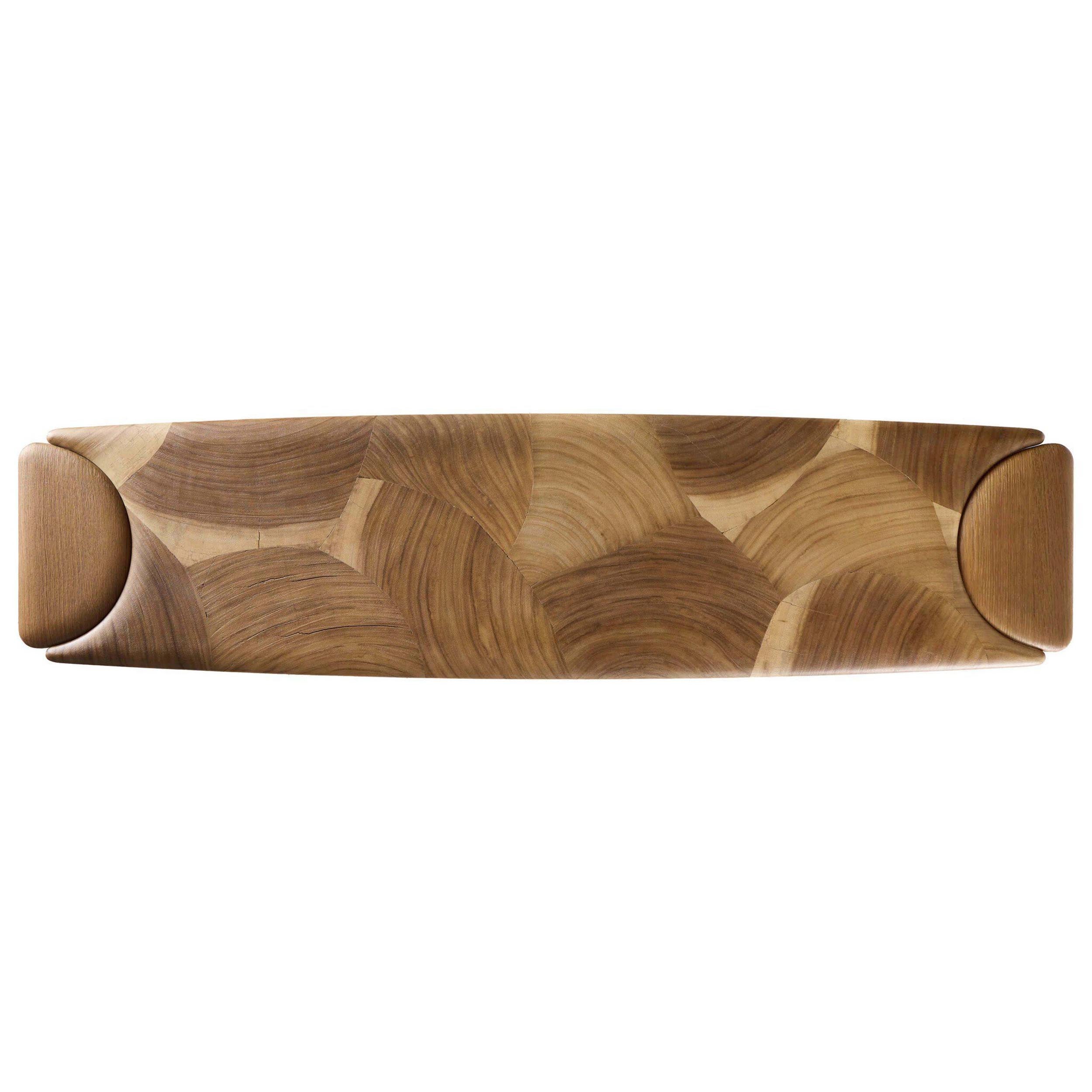 Marlena Console Table, Smoked American Oak Veneer