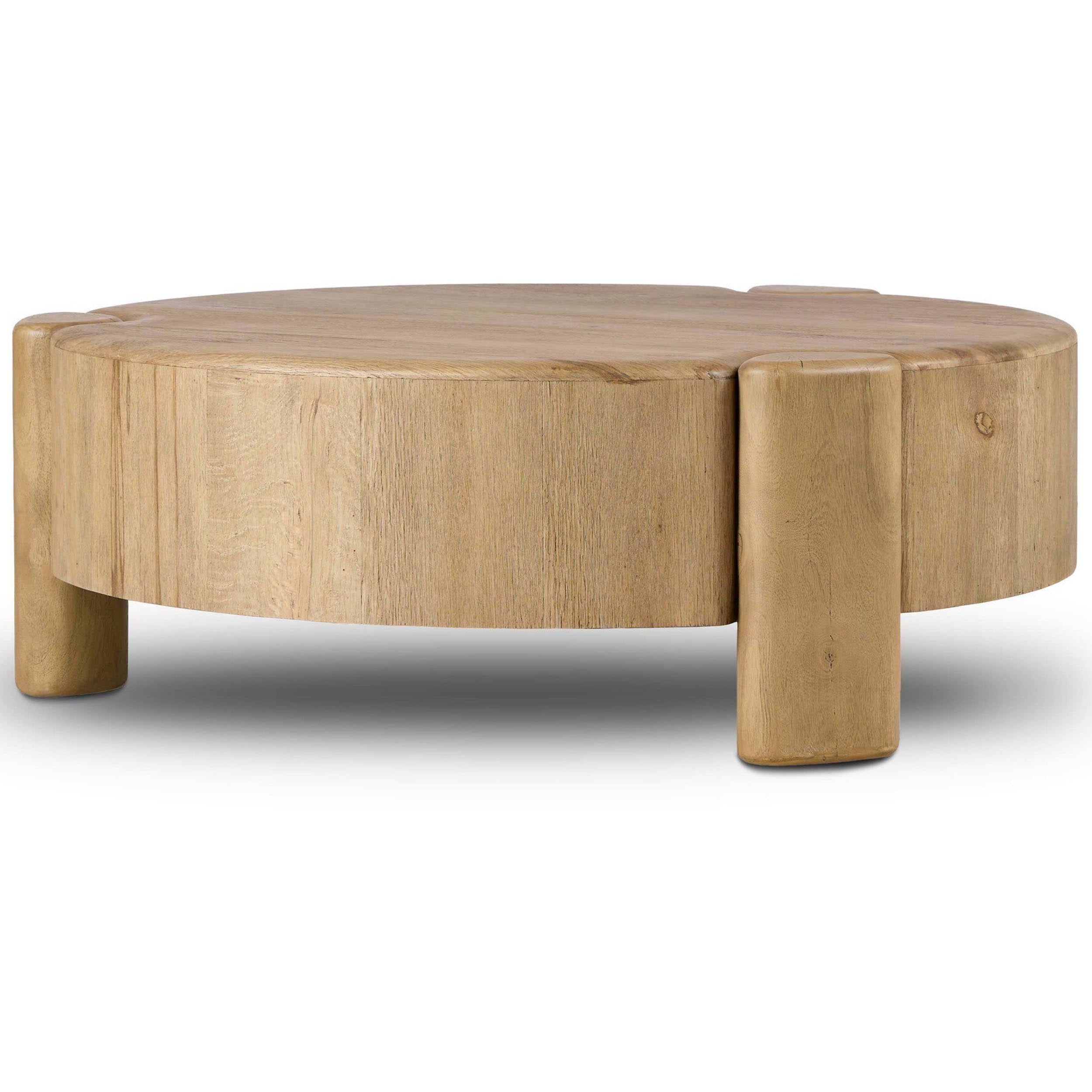 Toman Coffee Table, Rustic Oak Veneer