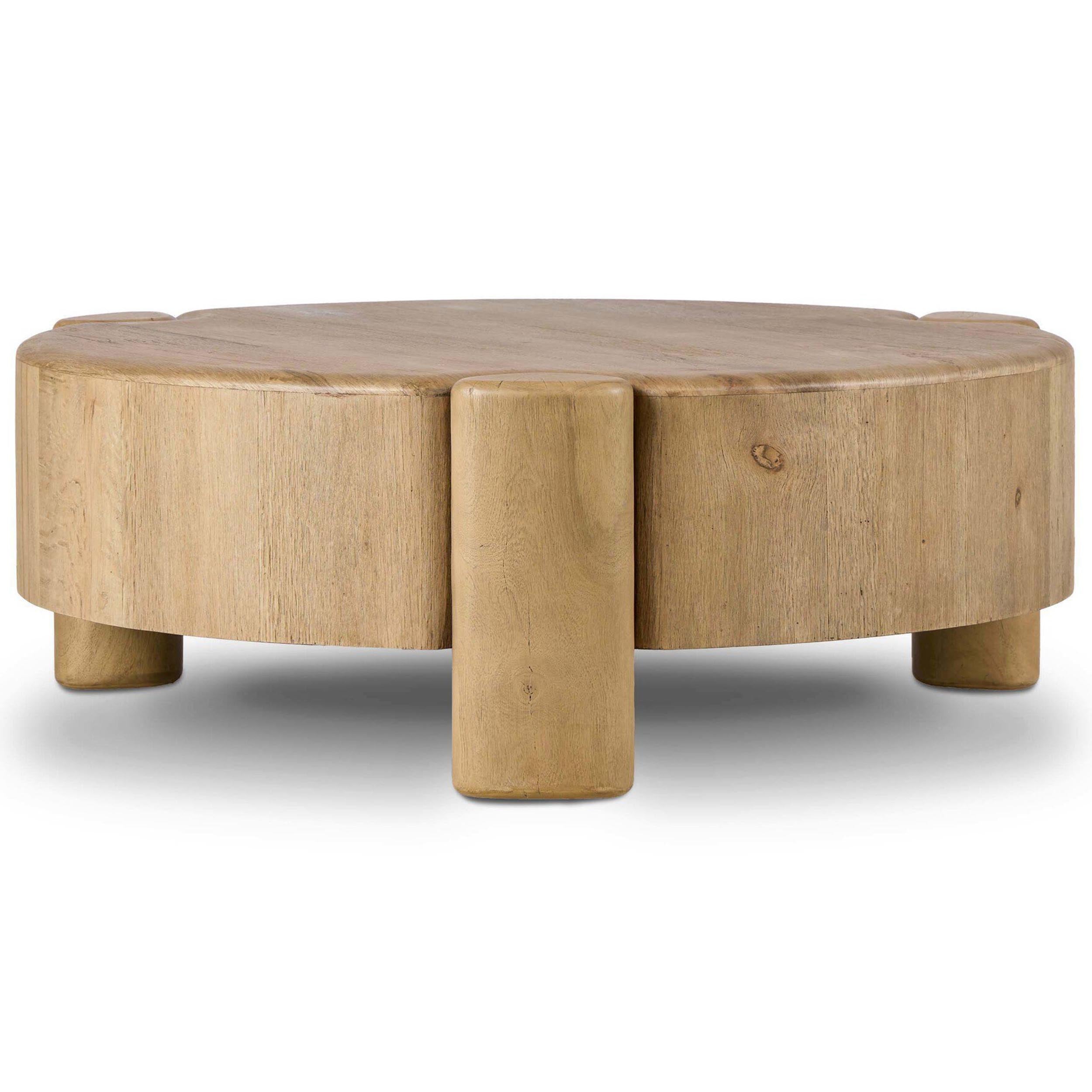 Toman Coffee Table, Rustic Oak Veneer