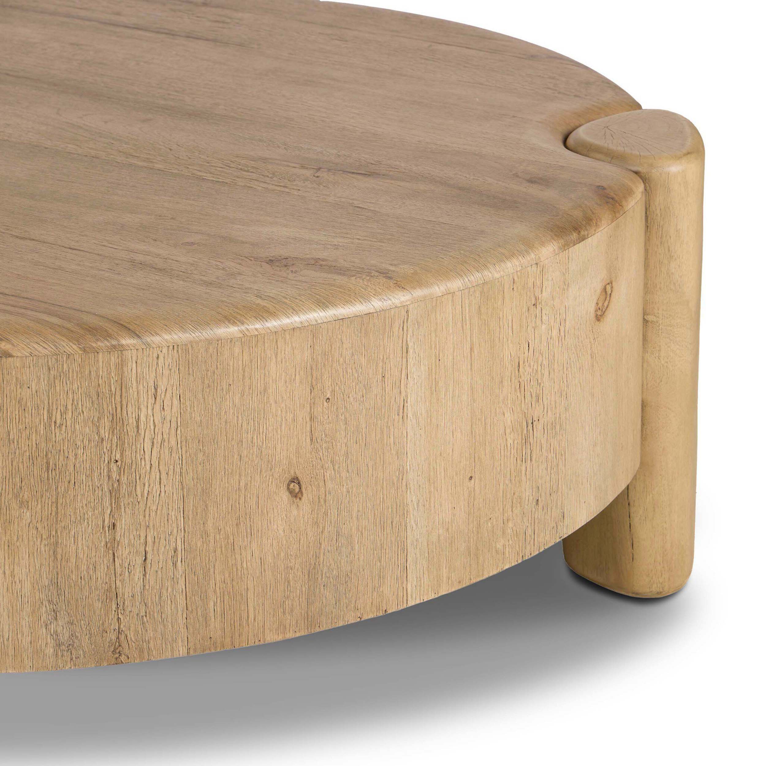 Toman Coffee Table, Rustic Oak Veneer